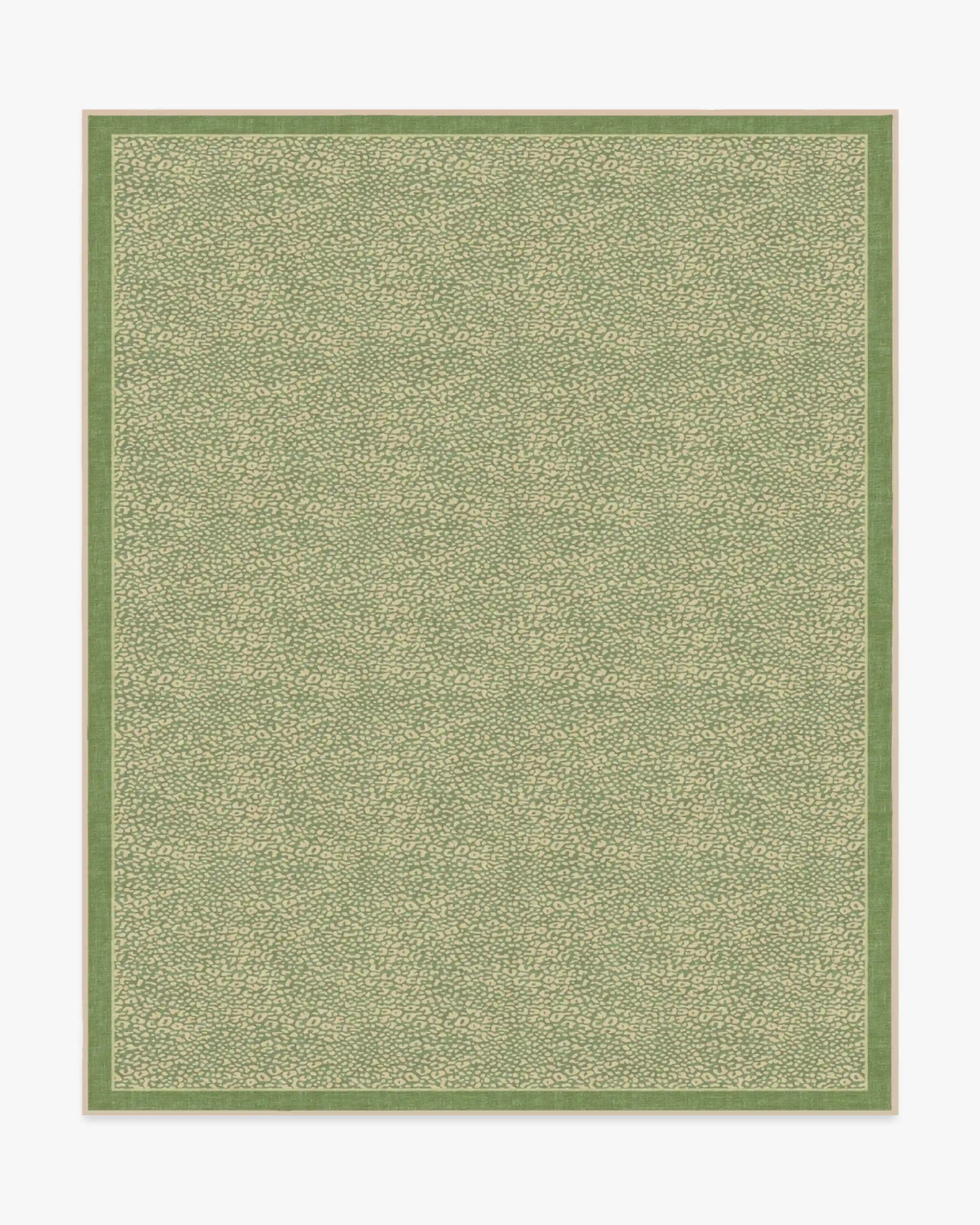 Cheeky Cheetah Green Rug