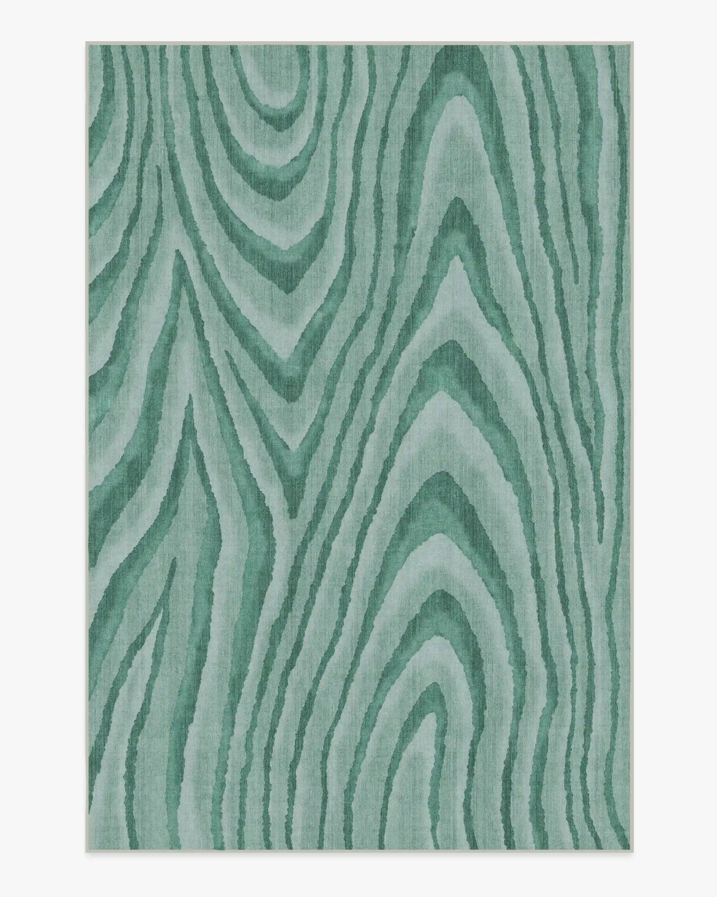 Chifa Wood Sage Rug by Humberto Leon