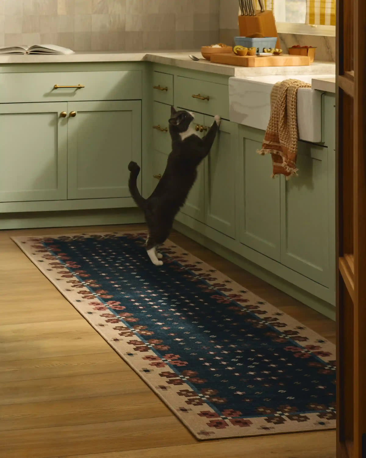 Clove Navy Rug by Anthropologie
