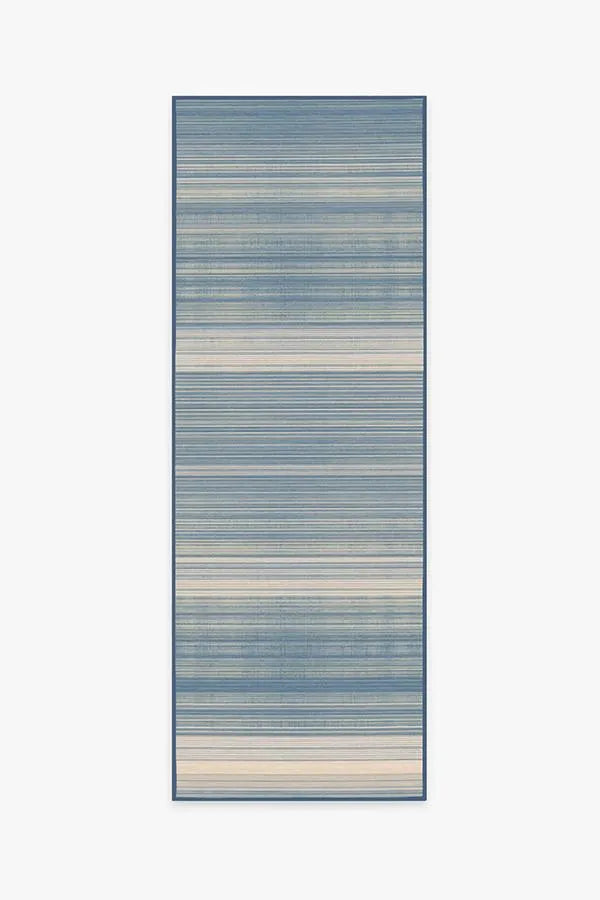 Coastal Linear Stripe Slate Rug