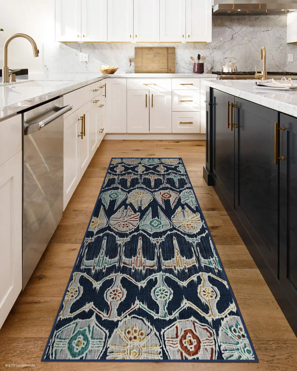 Corellian Ikat Navy Rug