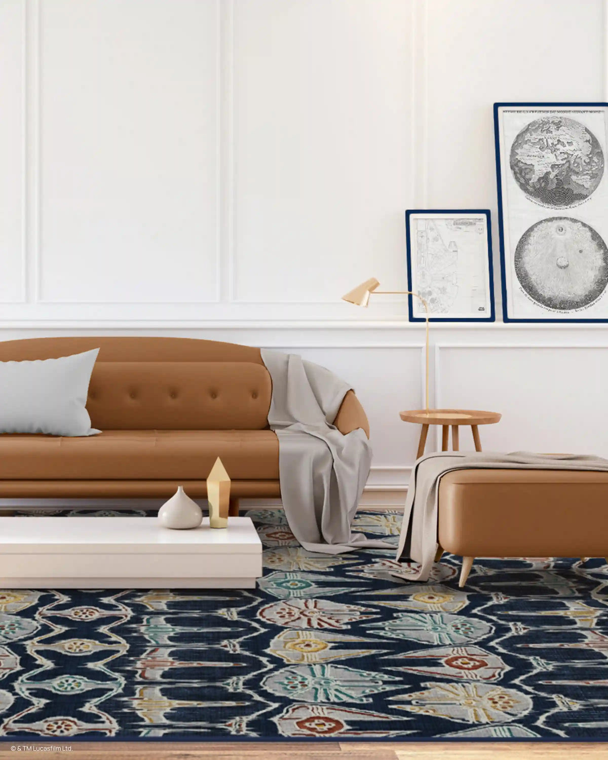 Corellian Ikat Navy Rug