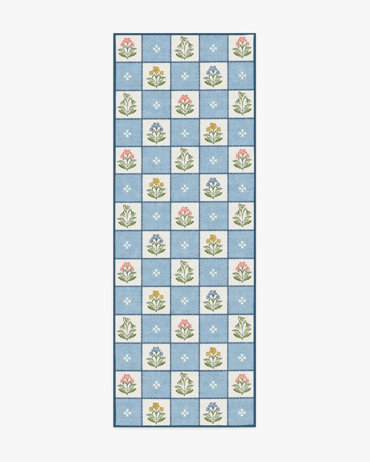Cottage Trellis Blue Rug