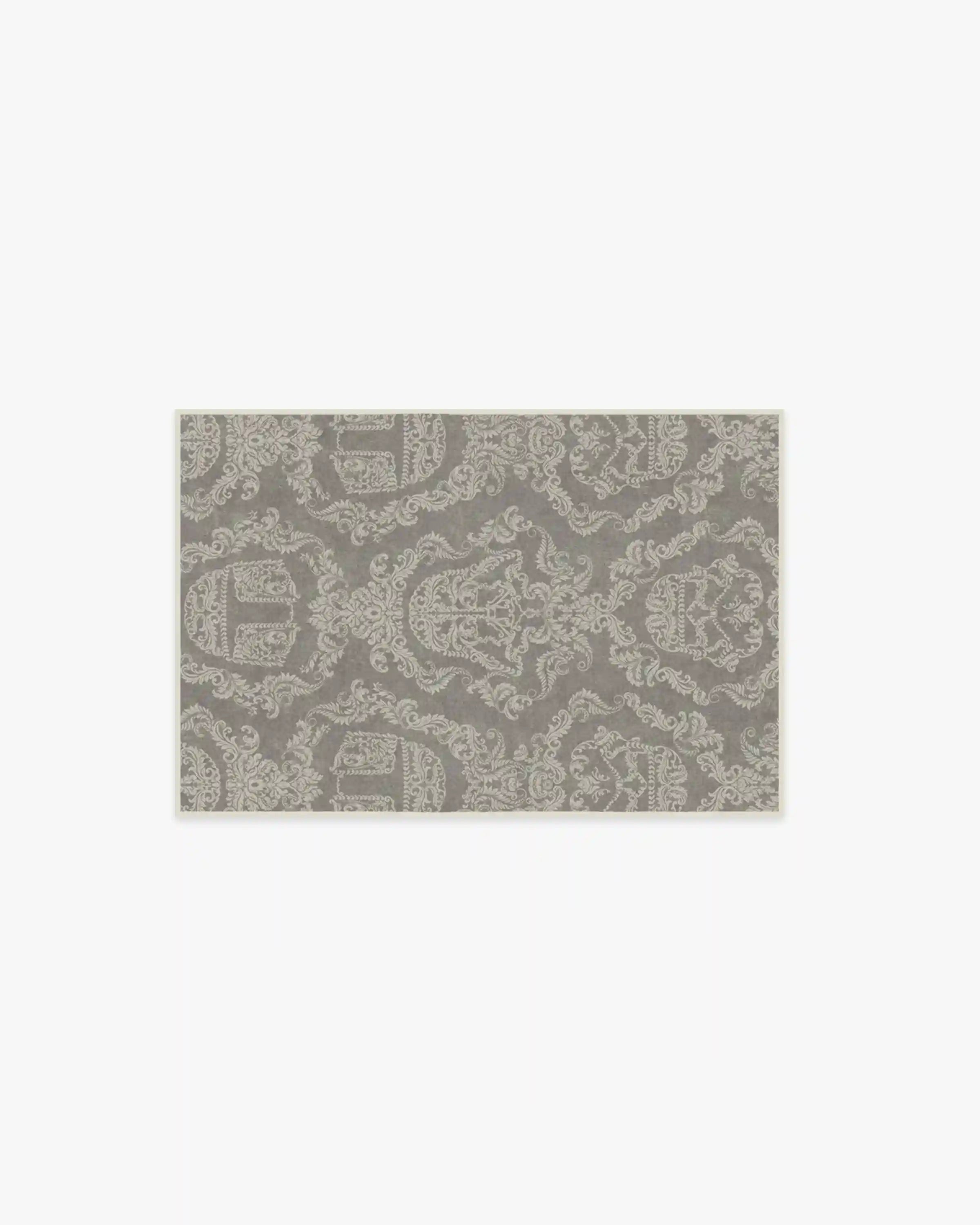 Dark Side Damask Stone Rug