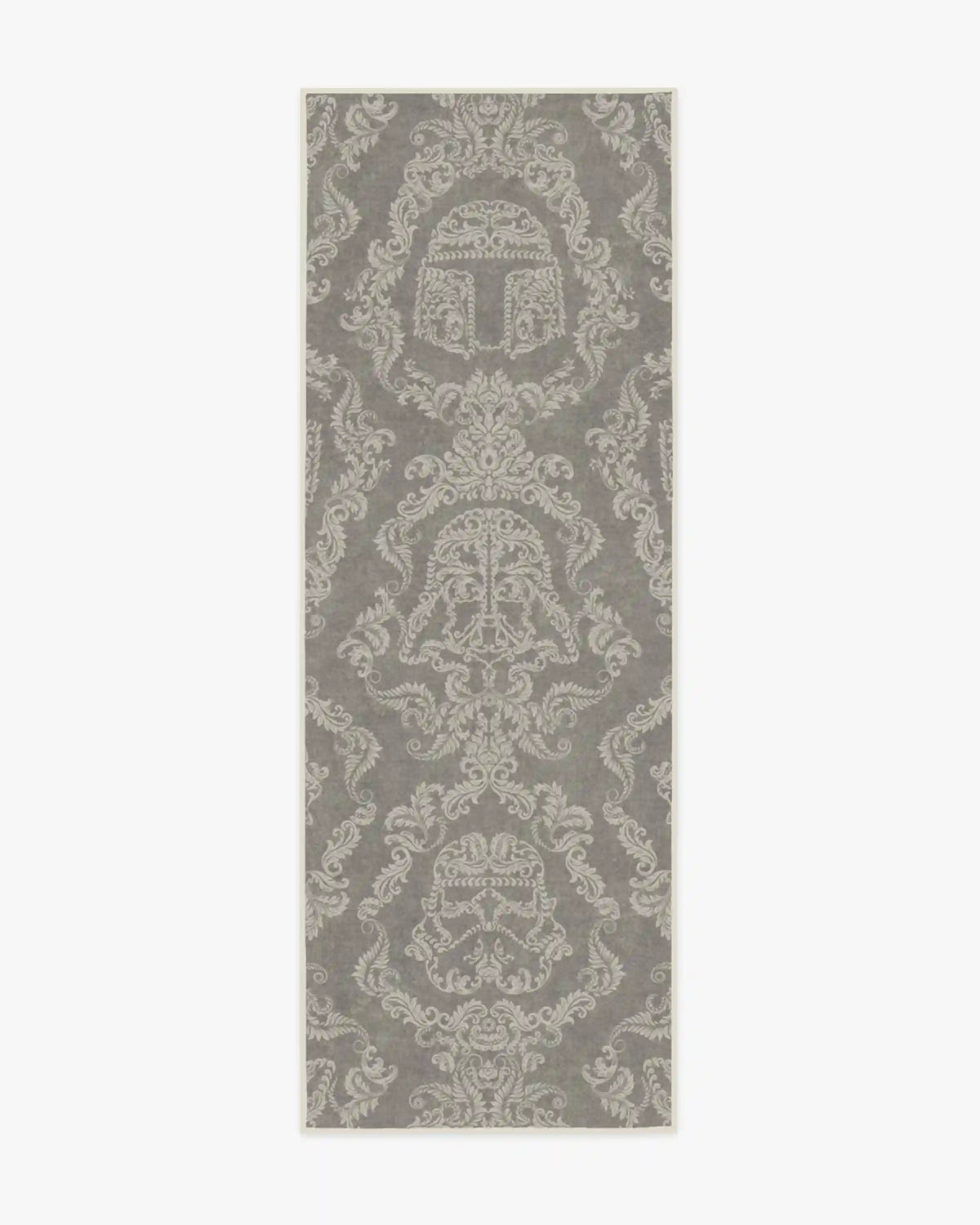 Dark Side Damask Stone Rug