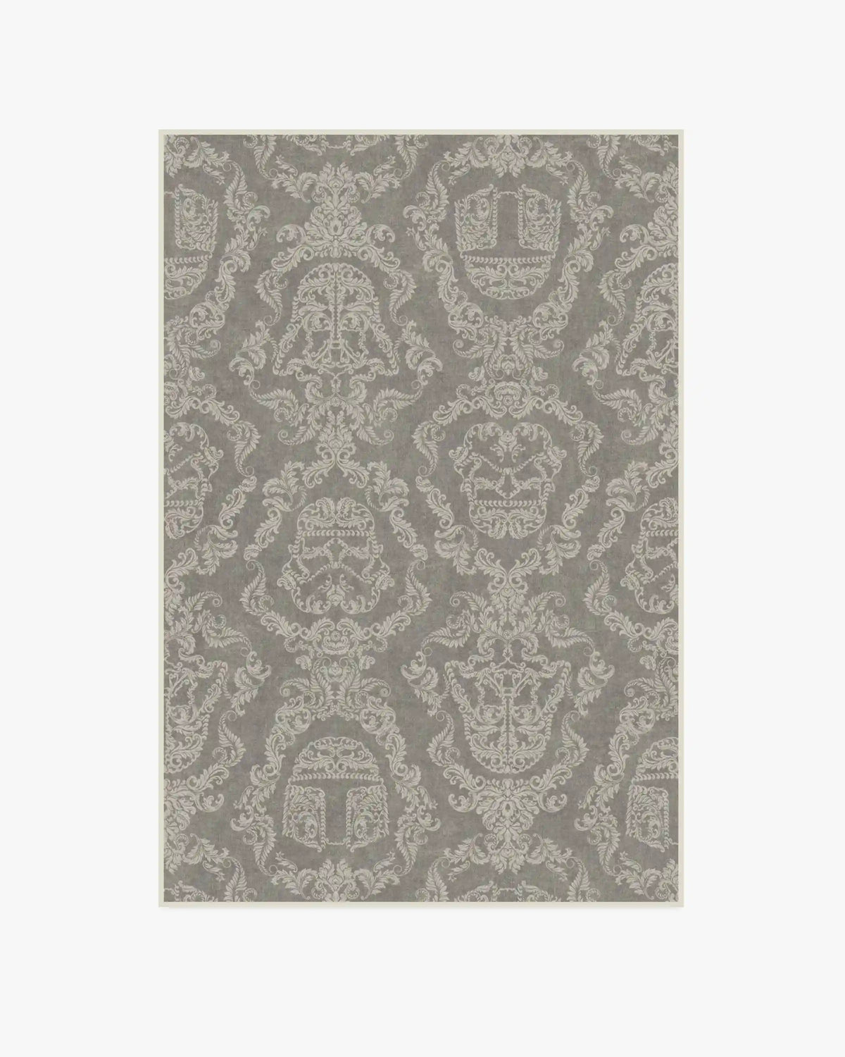 Dark Side Damask Stone Rug