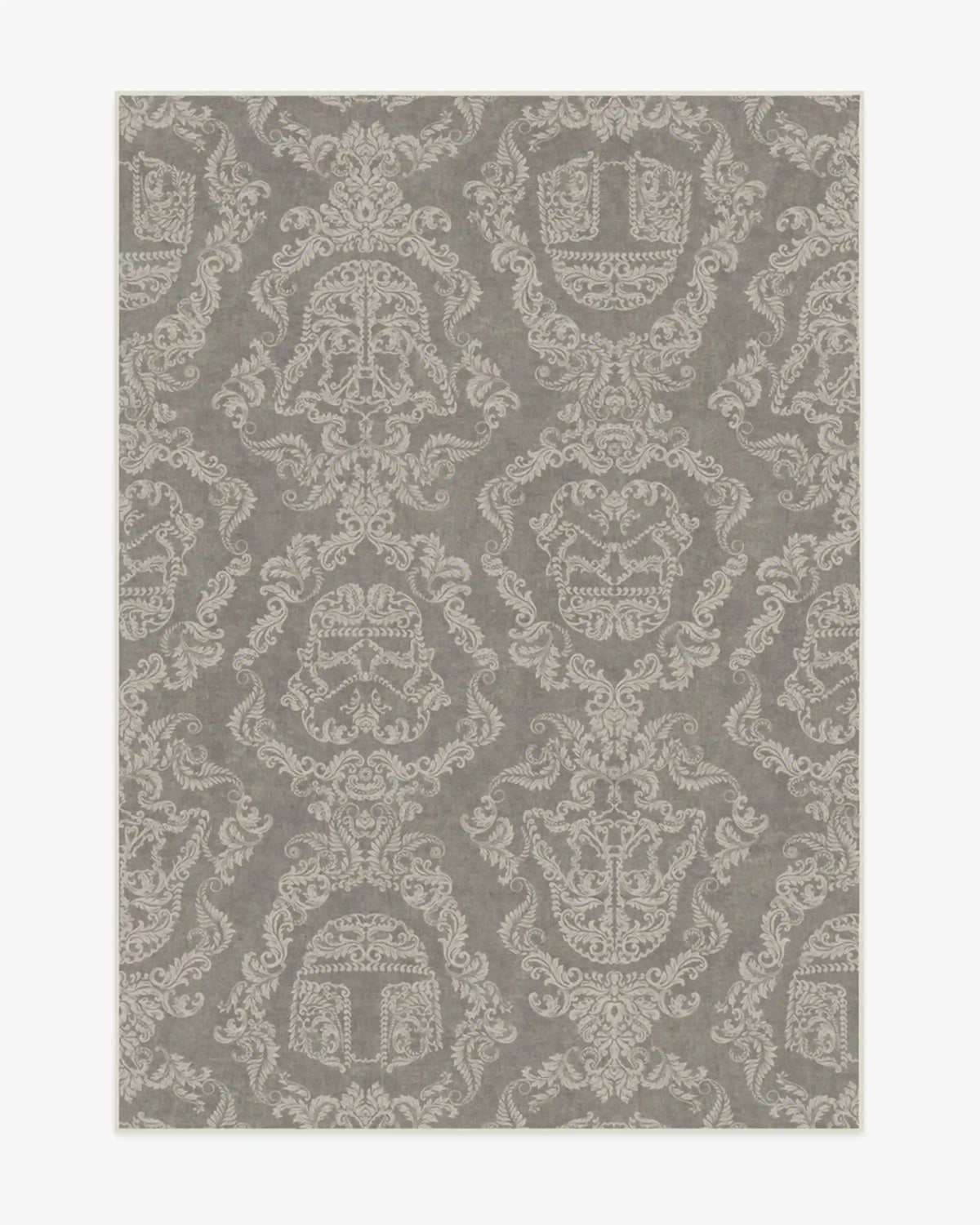 Dark Side Damask Stone Rug