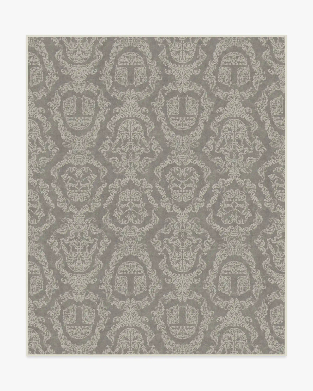 Dark Side Damask Stone Rug