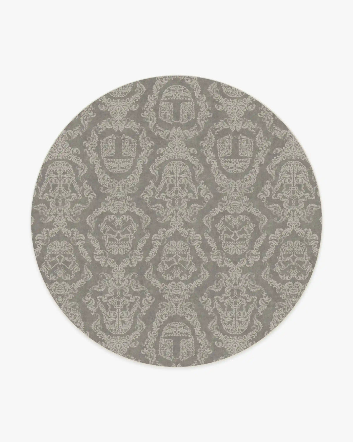 Dark Side Damask Stone Rug