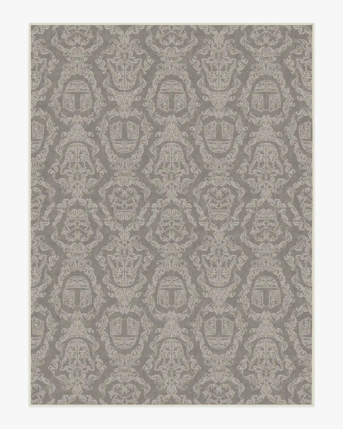 Dark Side Damask Stone Rug