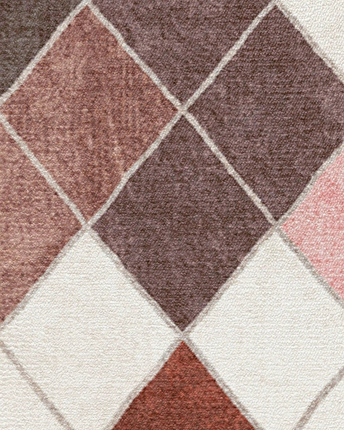 Diamond Mosaic Terracotta Rug