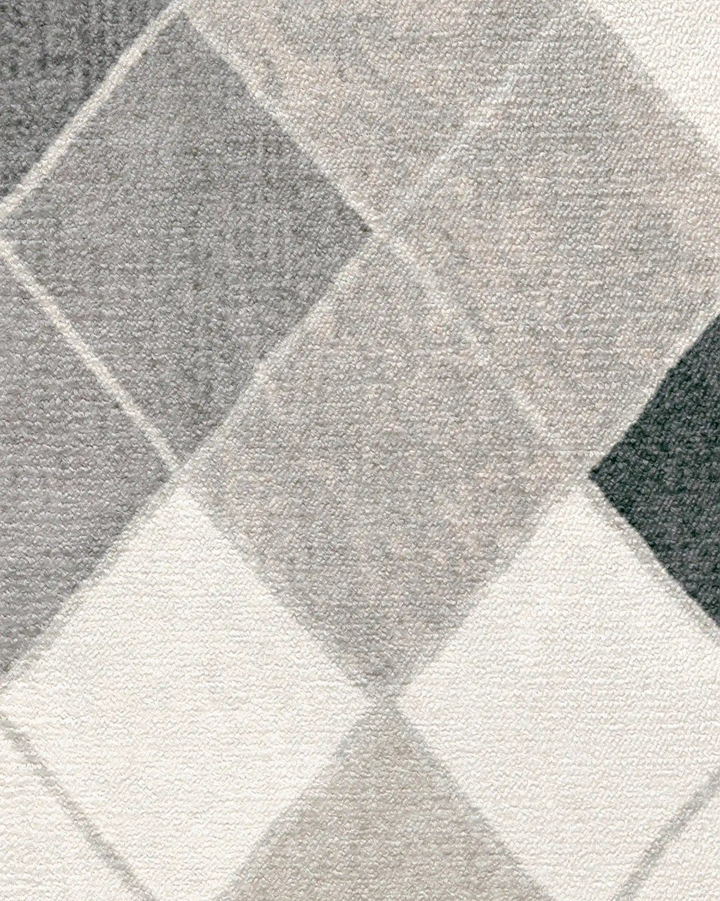 Diamond Mosaic Warm Grey Rug