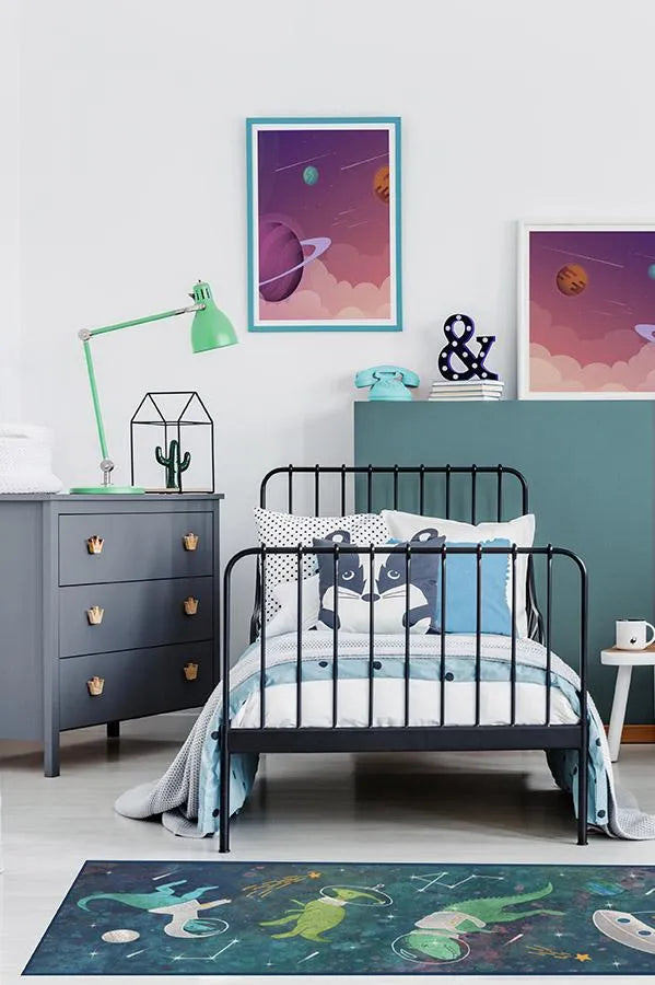Dinosaurs in Space Rug