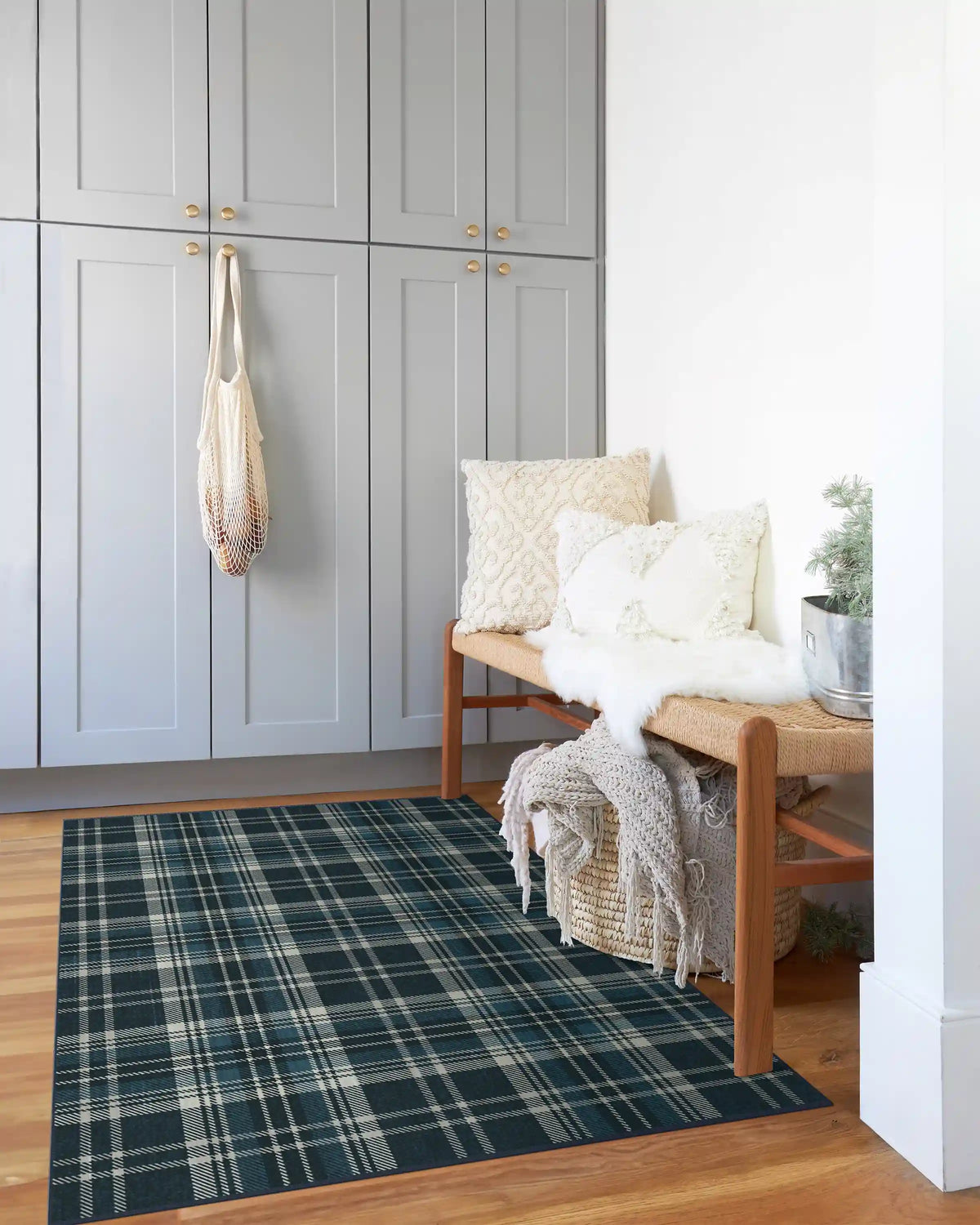 Dress Stewart Tartan Navy Rug