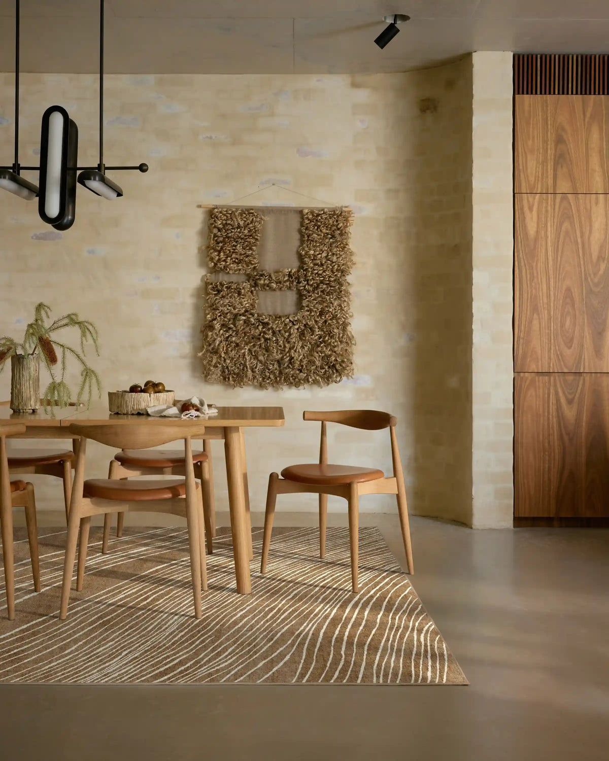 Dune Warm Brown Rug by The Local Project