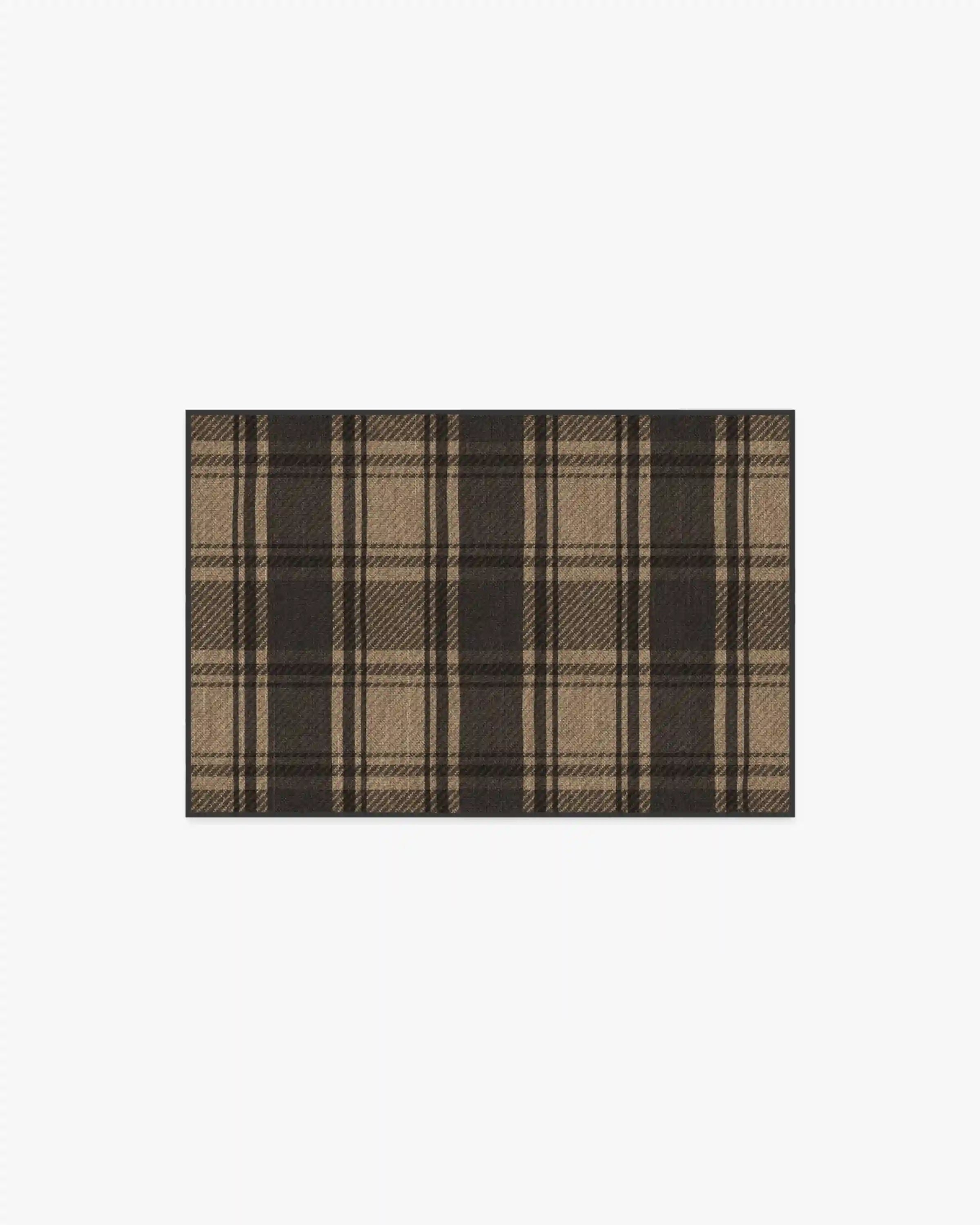 Easton Plaid Charcoal & Natural Rug