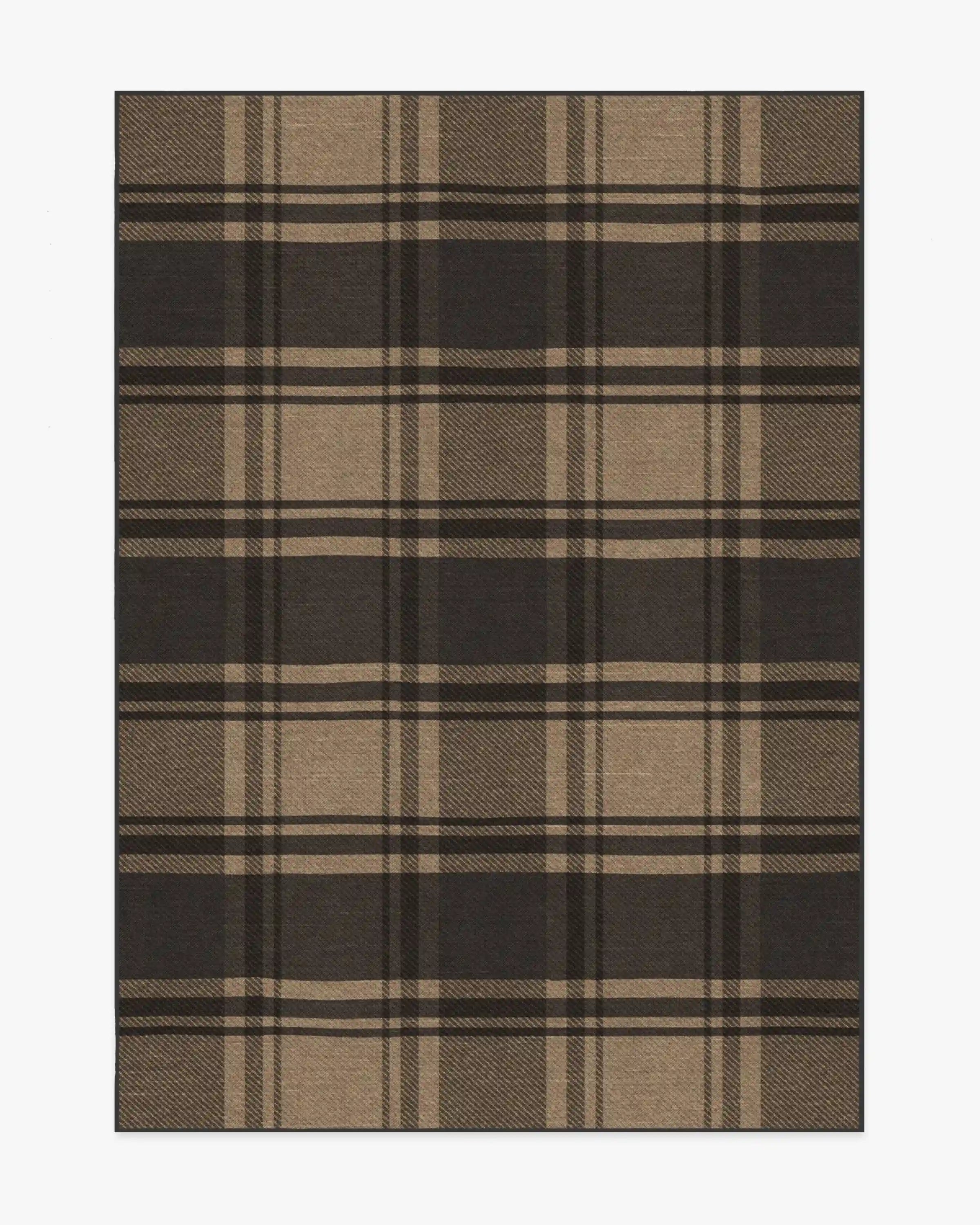 Easton Plaid Charcoal & Natural Rug