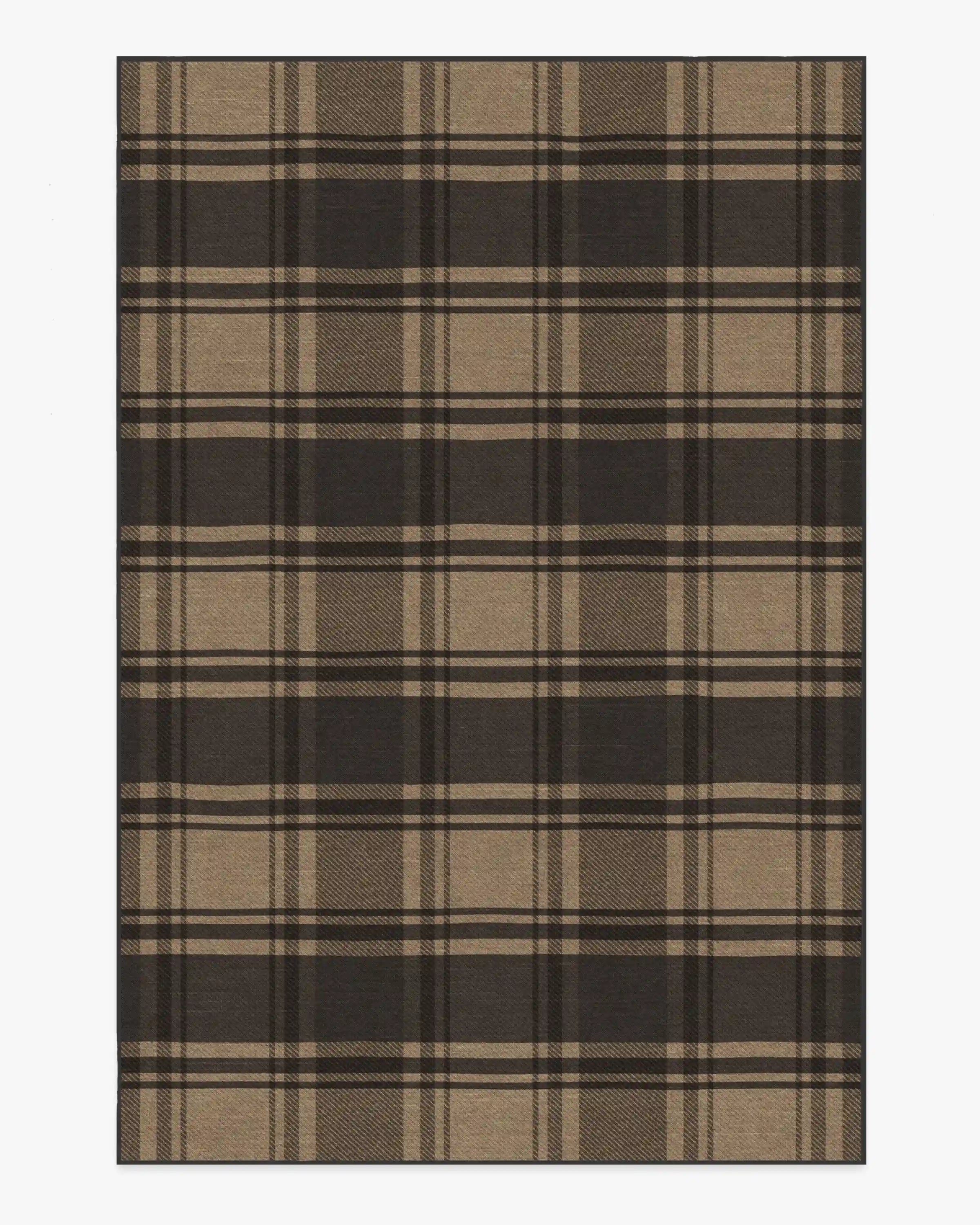 Easton Plaid Charcoal & Natural Rug