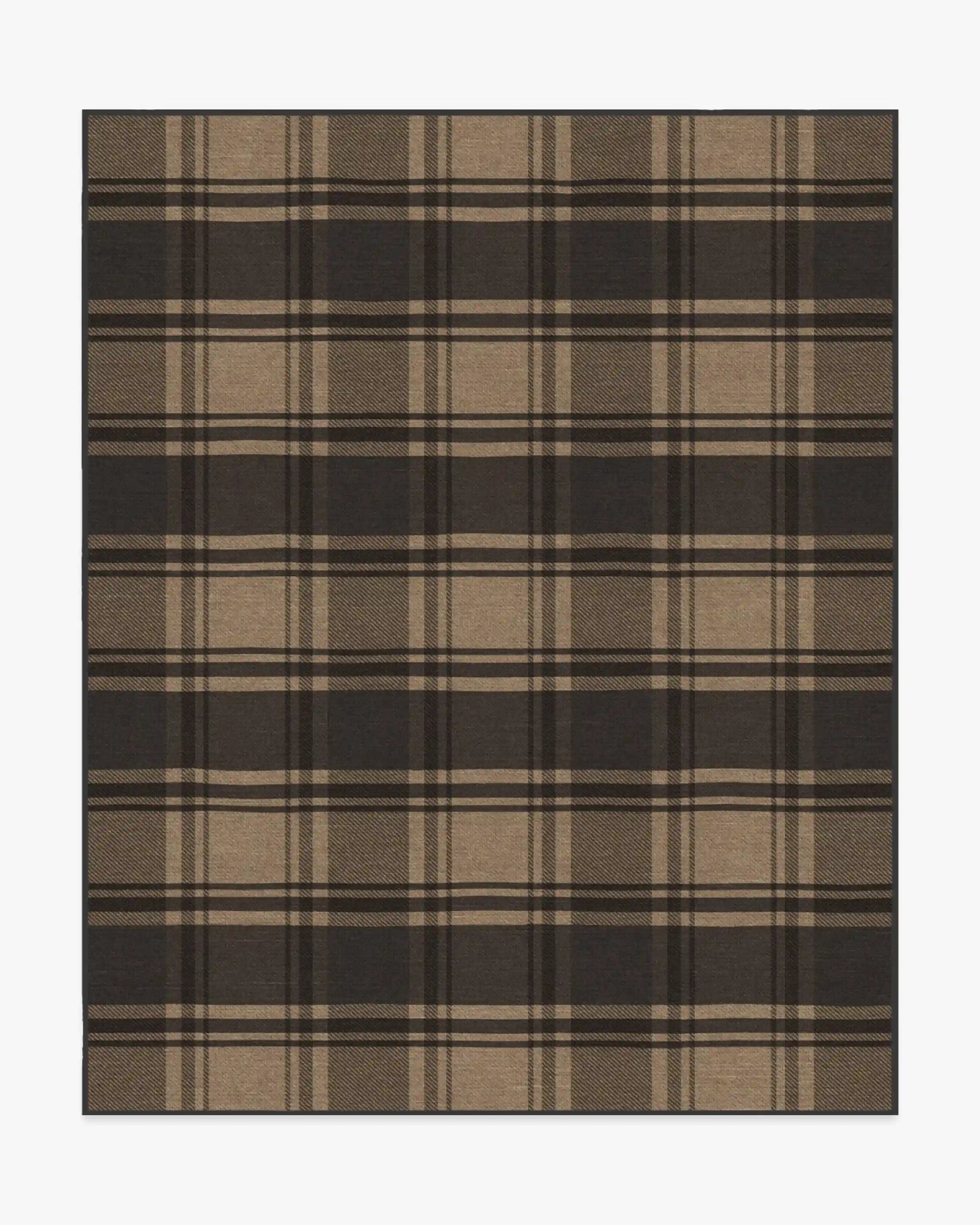 Easton Plaid Charcoal & Natural Rug