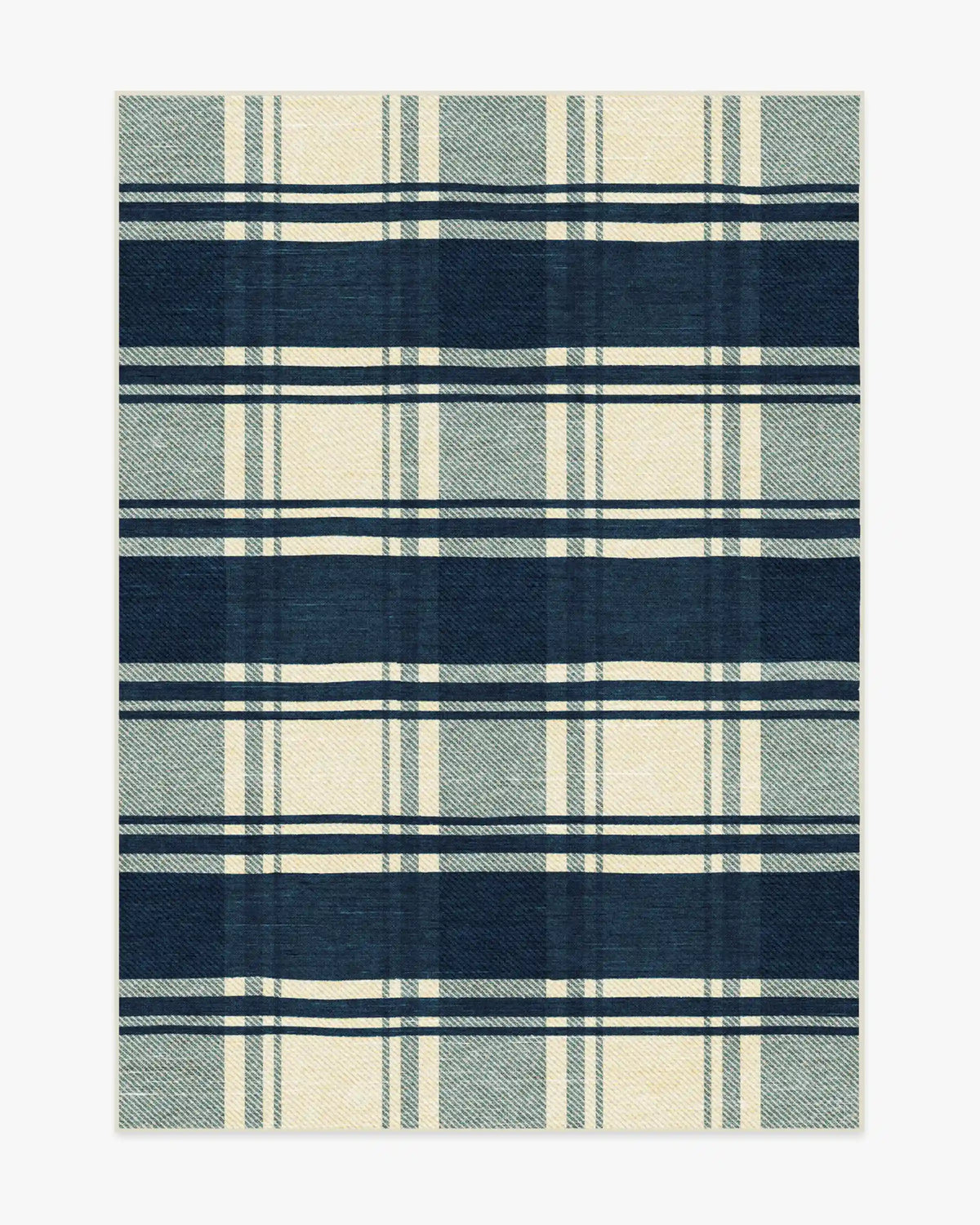 Easton Plaid Navy Rug