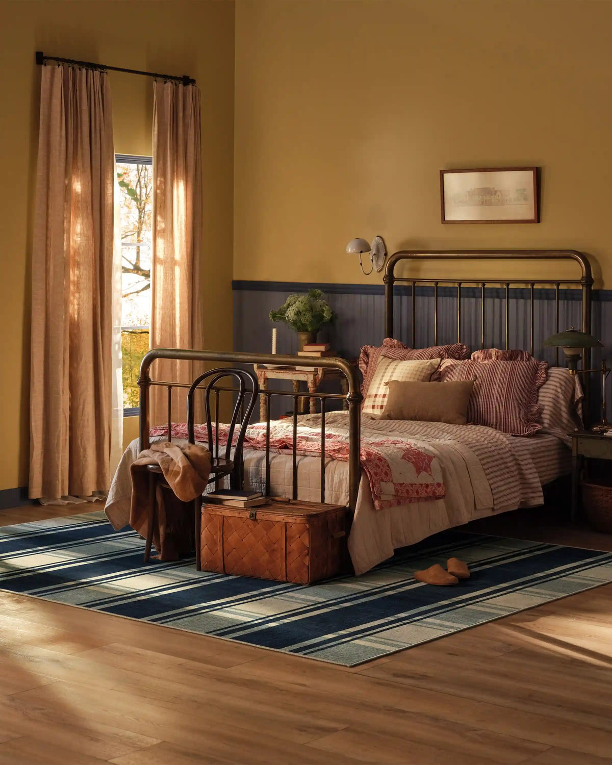Easton Plaid Navy Rug