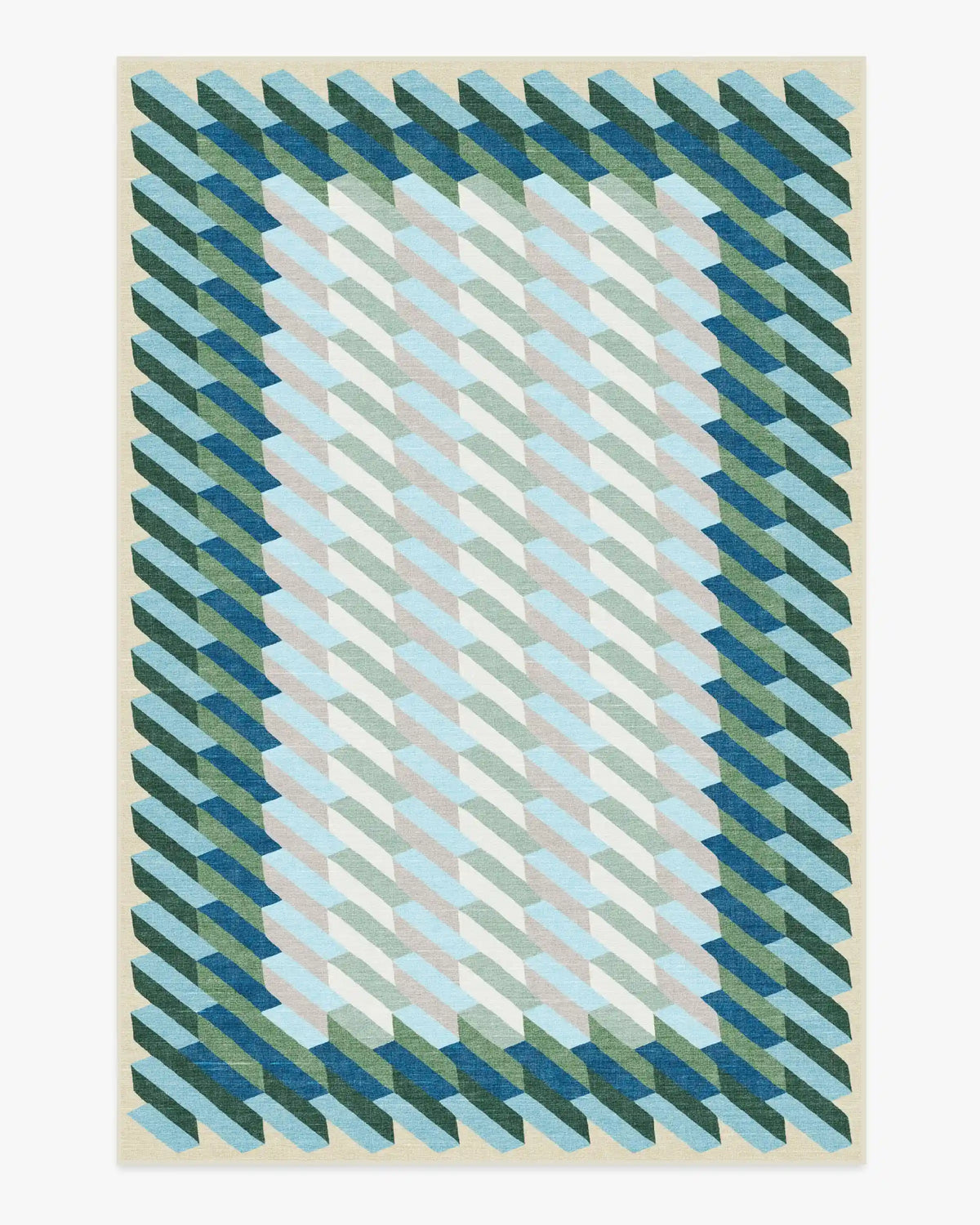 Echo Soft Teal Rug