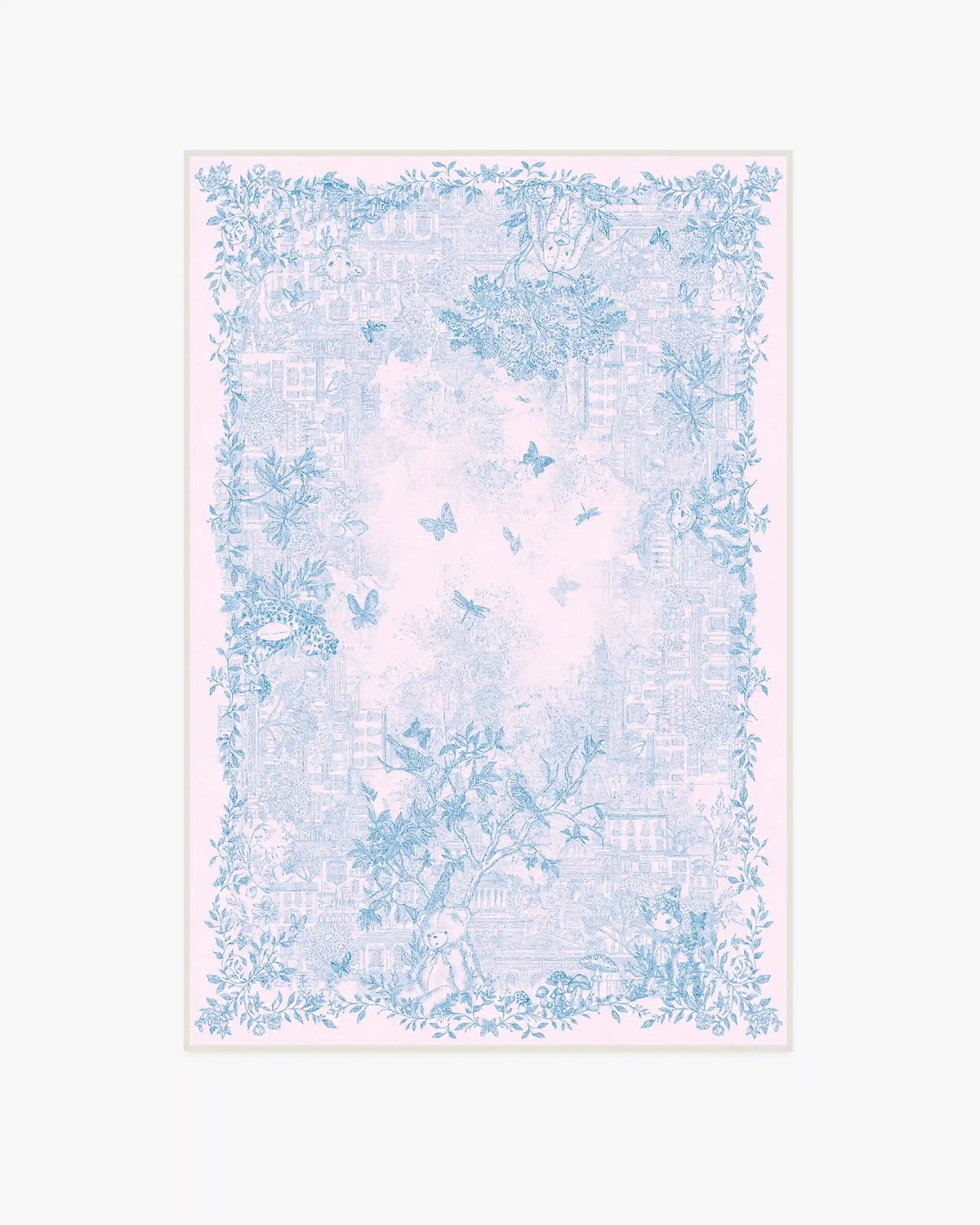 Emi Toile Soft Pink Rug by Humberto Leon