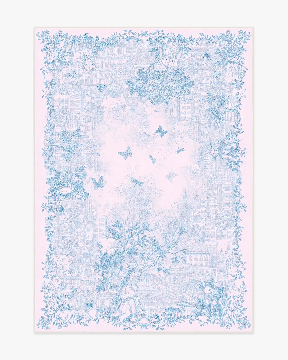 Emi Toile Soft Pink Rug by Humberto Leon