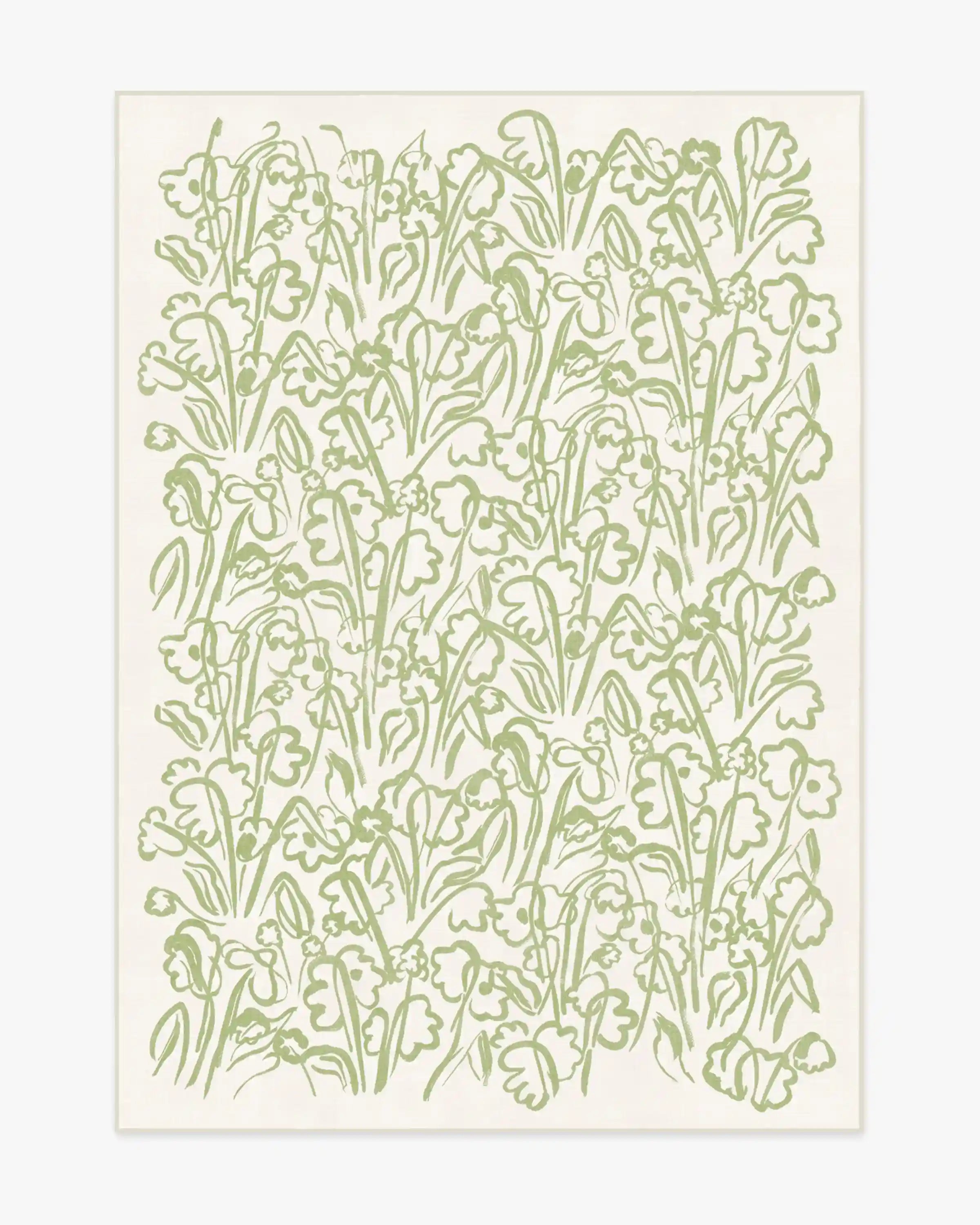 Ensikukat Green Rug by Marimekko