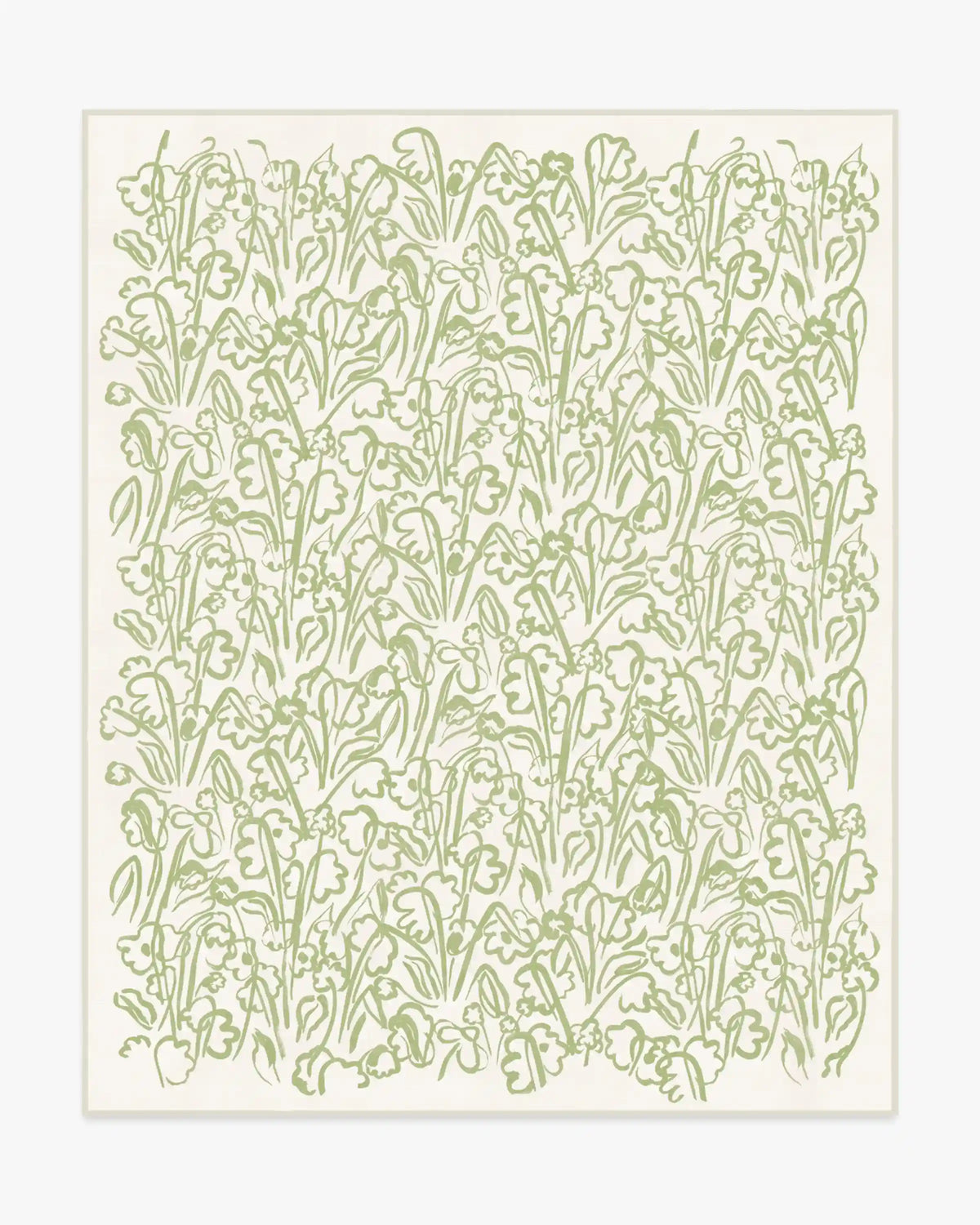 Ensikukat Green Rug by Marimekko