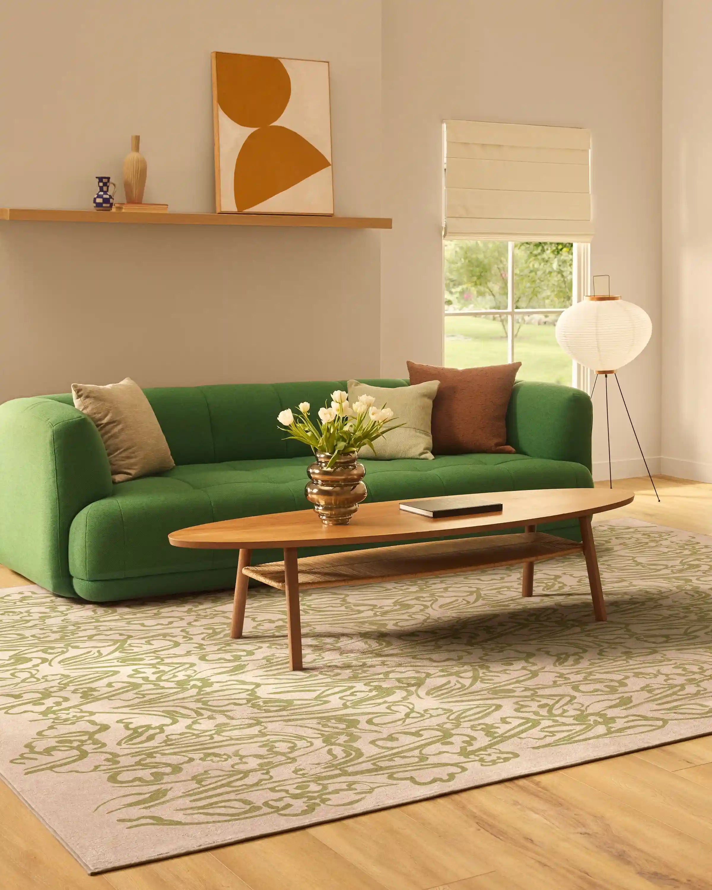 Ensikukat Green Rug by Marimekko