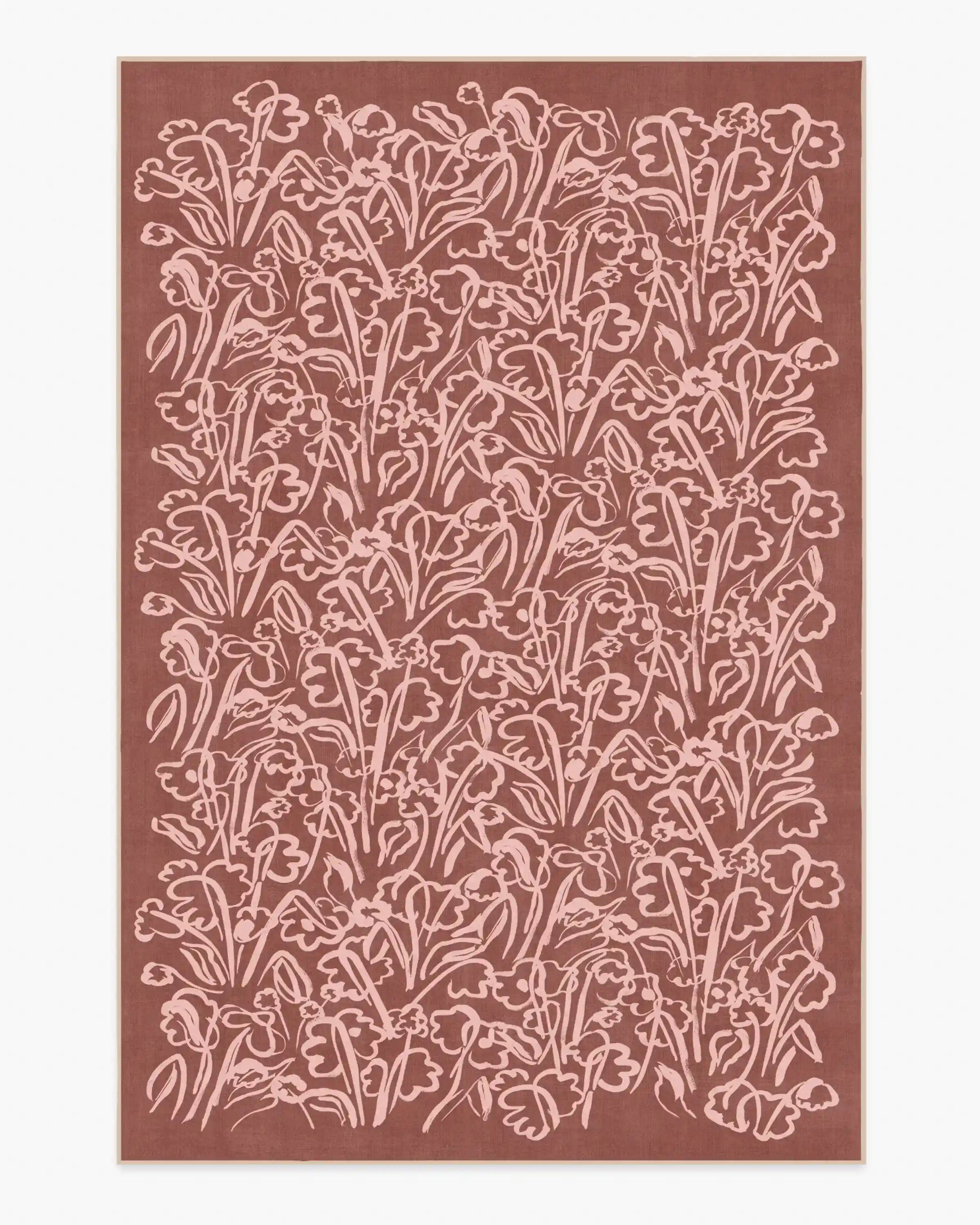 Ensikukat Rust Rug by Marimekko