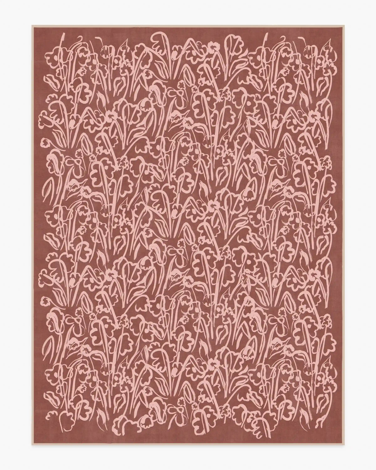 Ensikukat Rust Rug by Marimekko