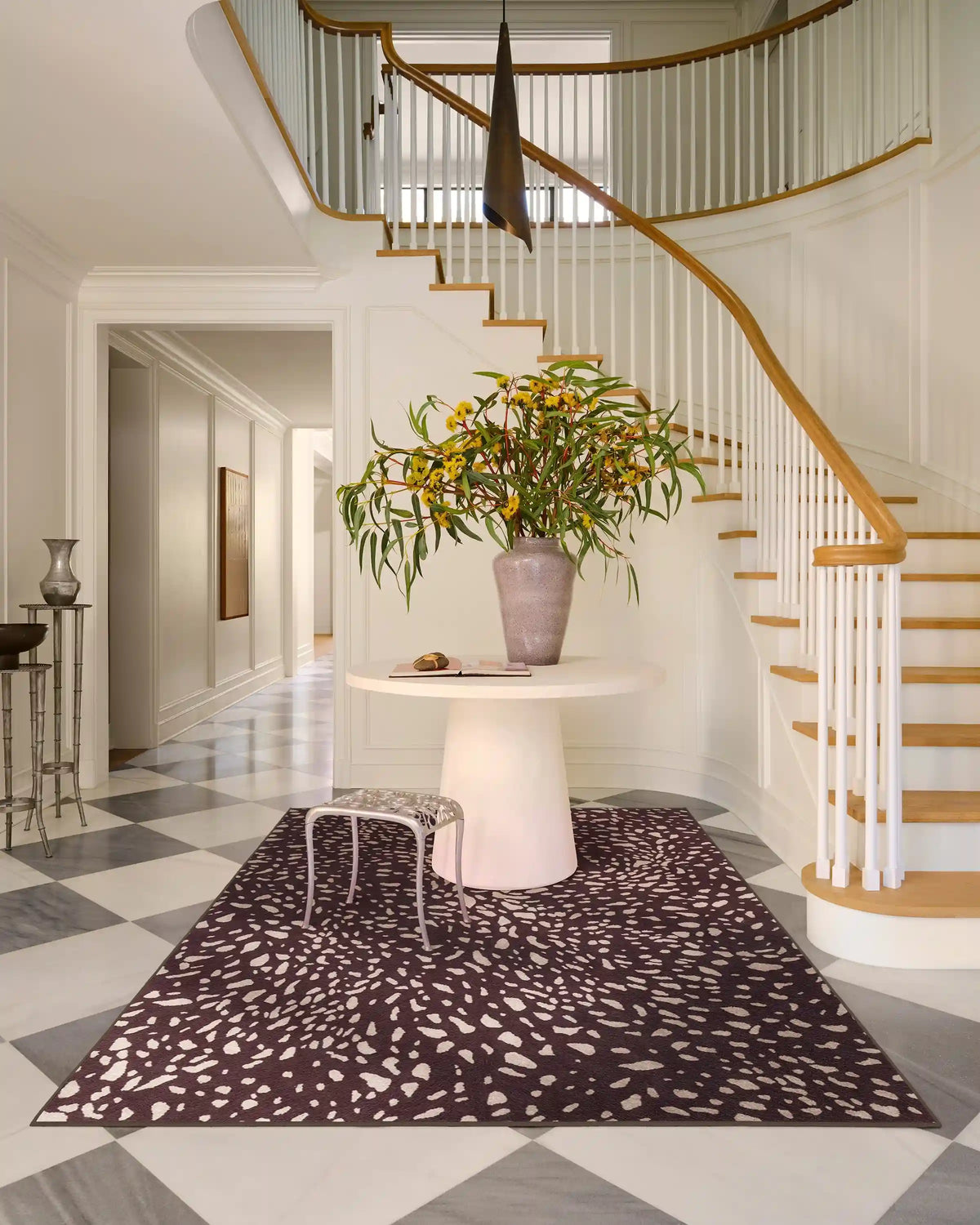 Fawn Burgundy Rug