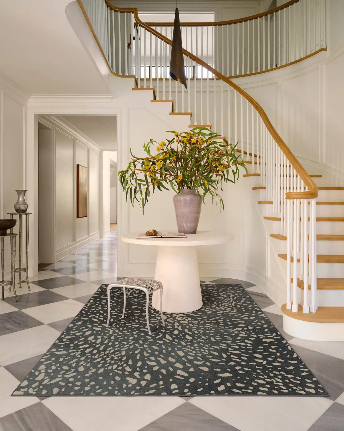 Fawn Dark Grey Rug