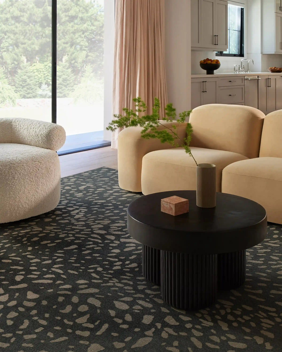Fawn Dark Grey Rug