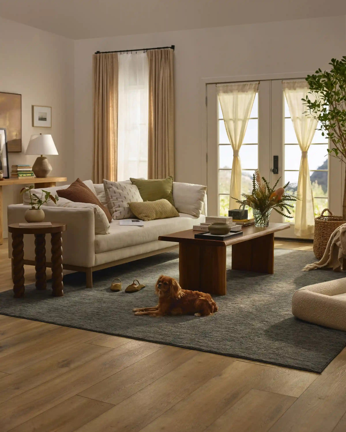 Finley Smoke Grey Plush Rug
