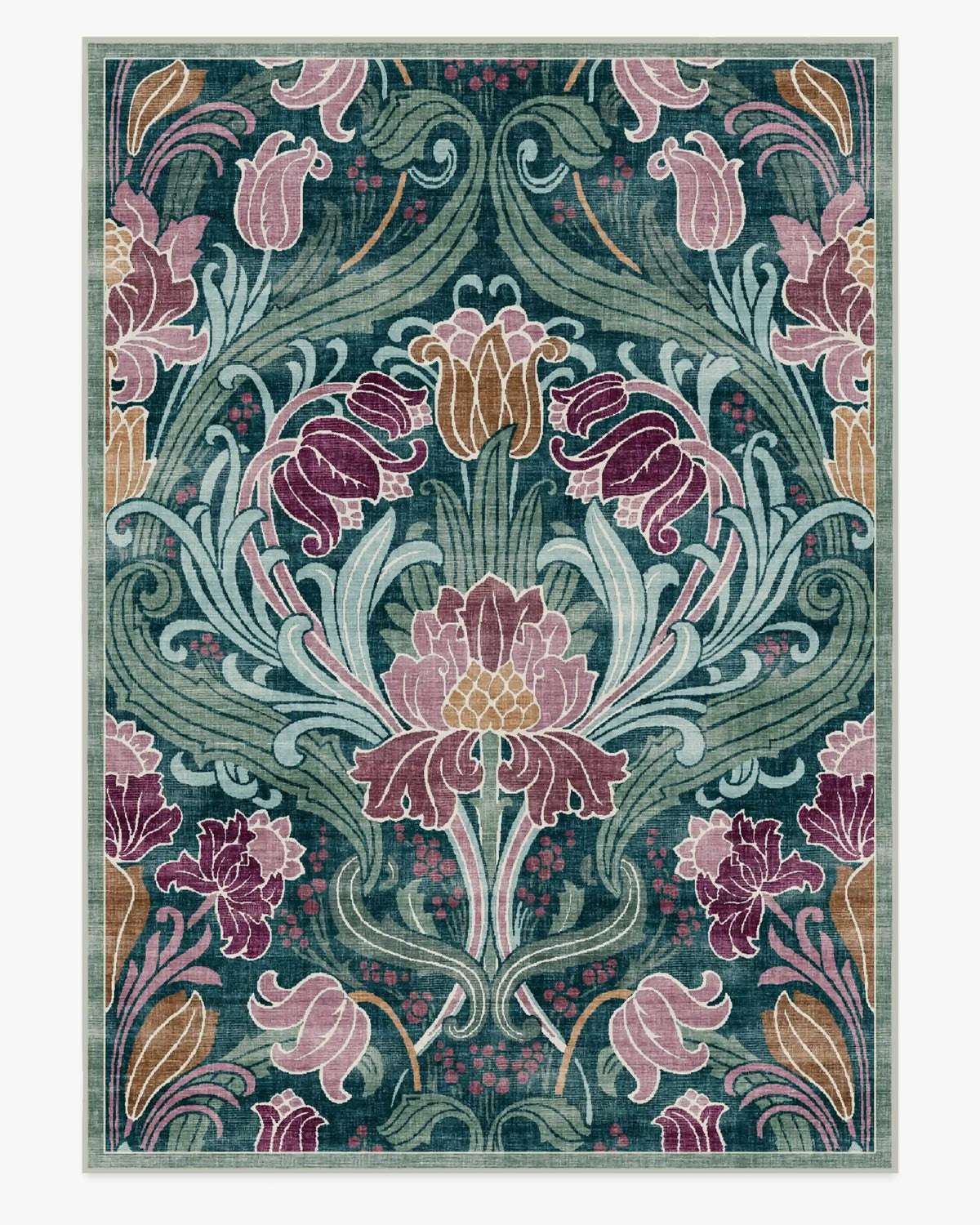 Flourish Teal Rug by Liberty