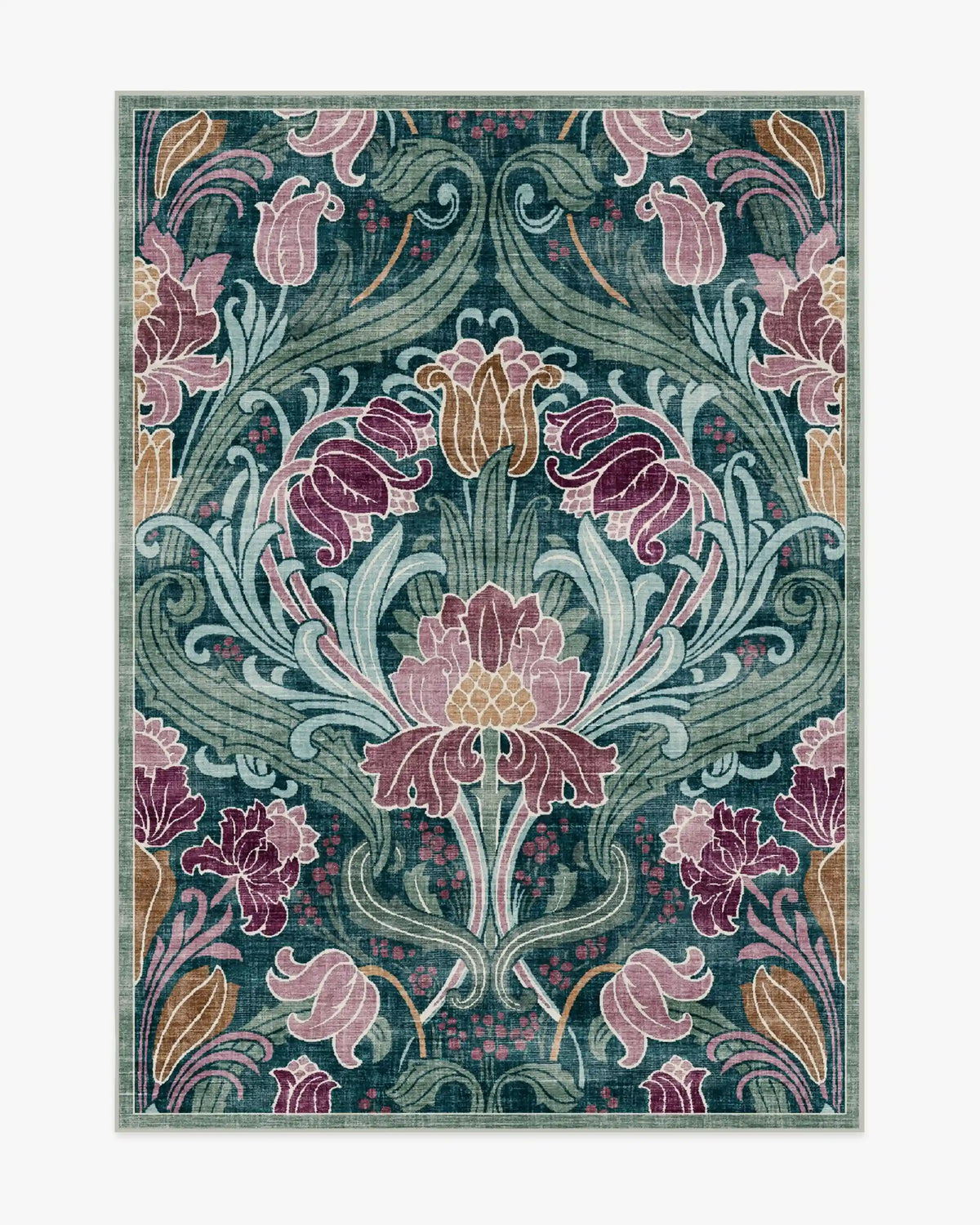 Flourish Teal Rug by Liberty