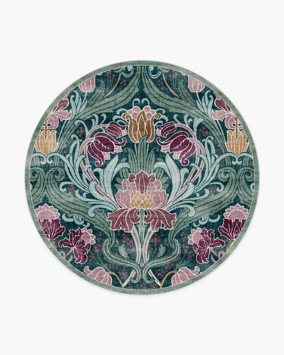 Flourish Teal Rug by Liberty