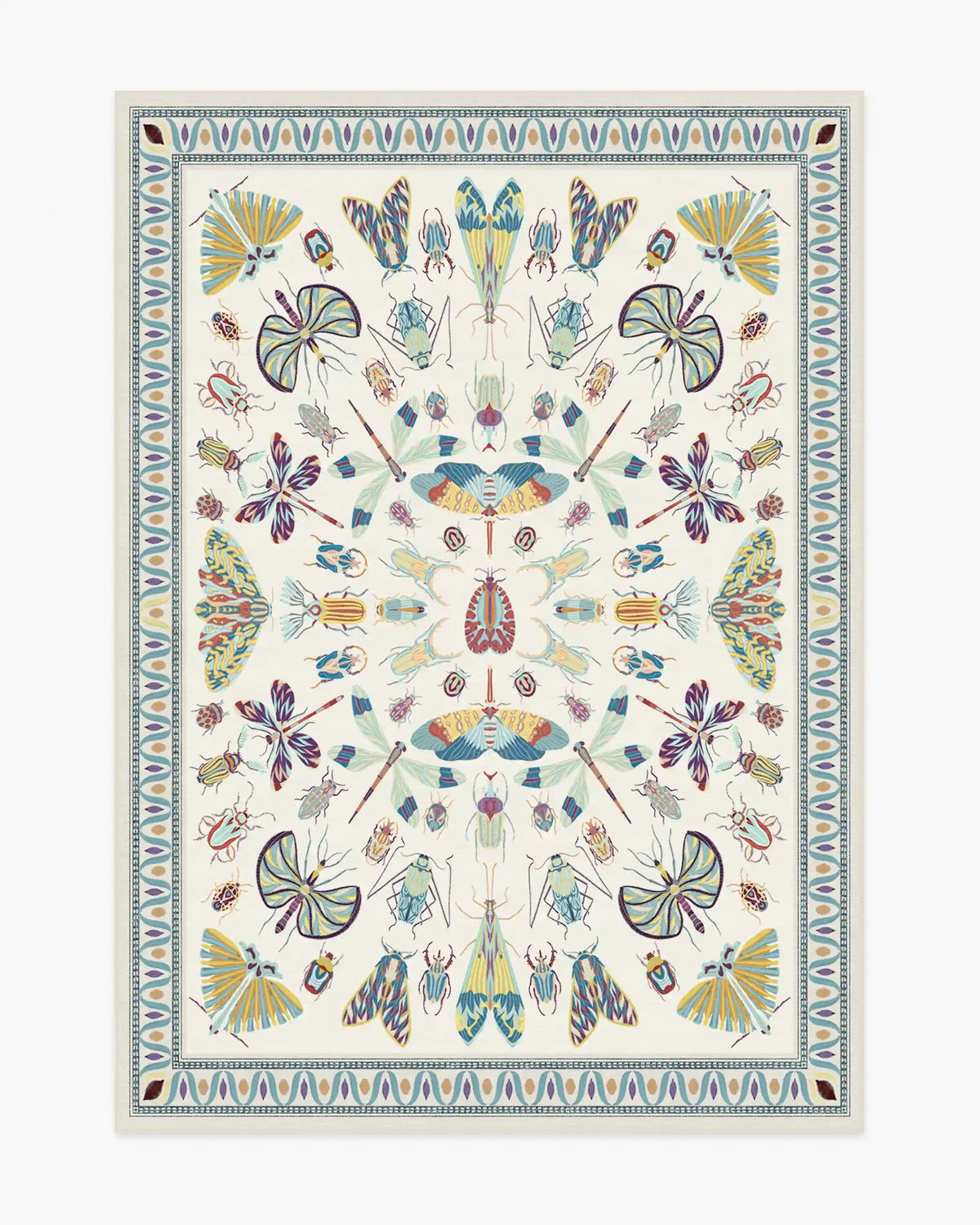 Flutterby Ivory Rug by Iris Apfel