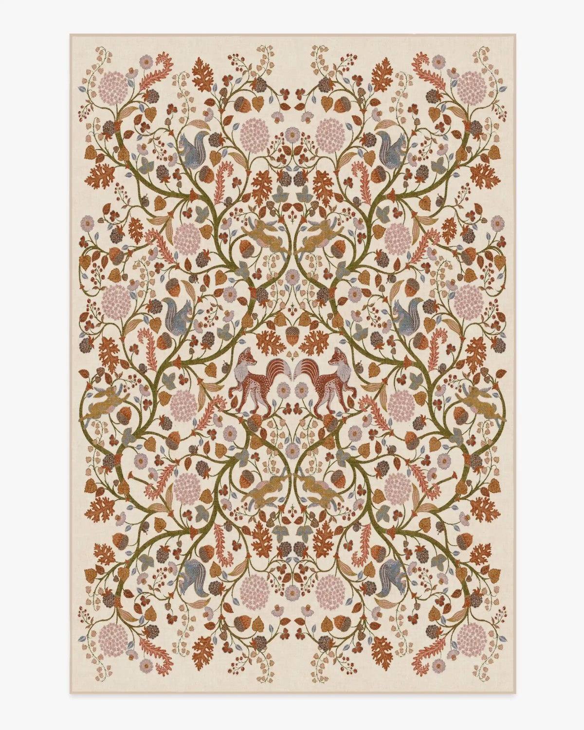 Foxglove Forest Cream Multicolor Rug