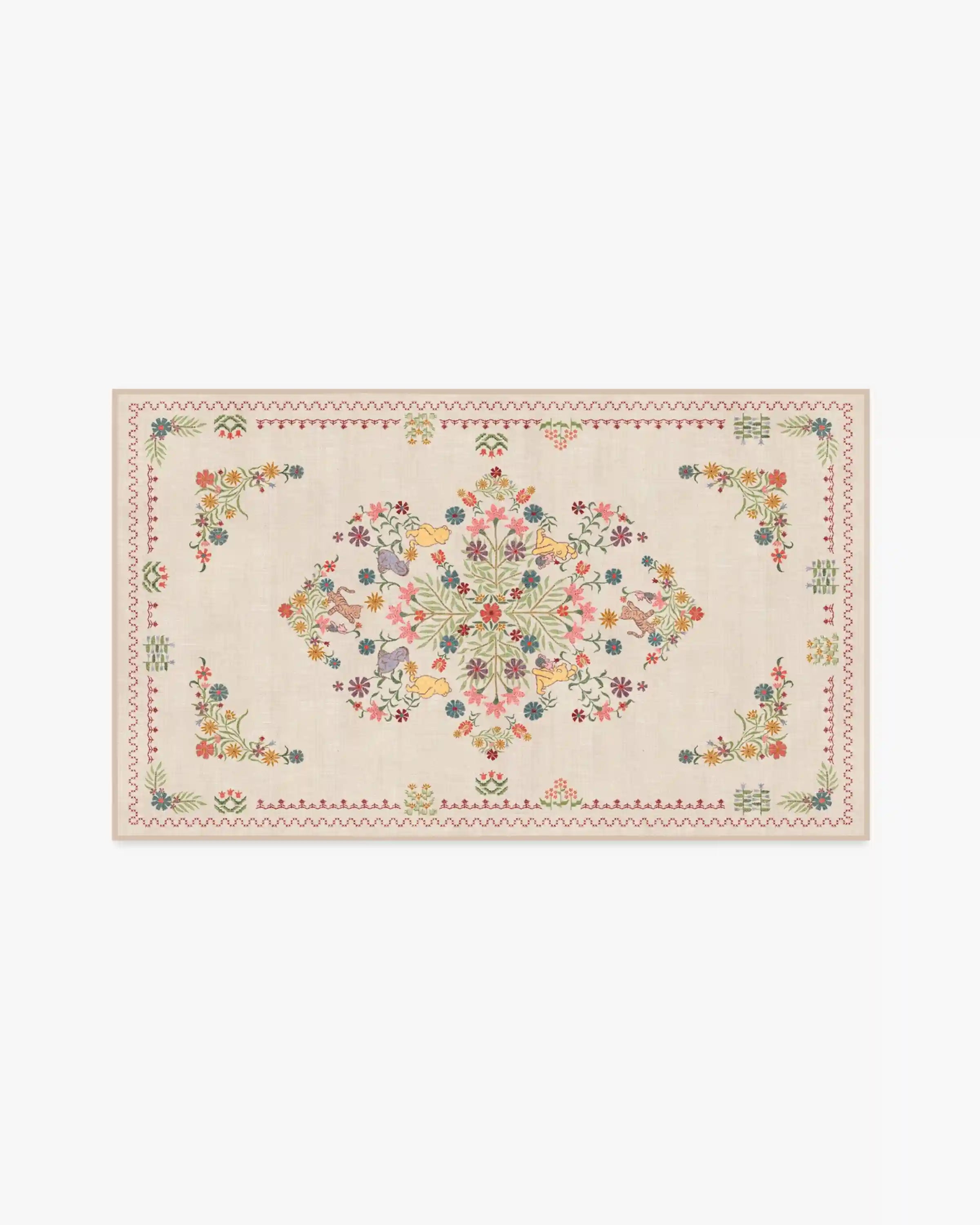 Friendship Garden Cream Multicolor Rug