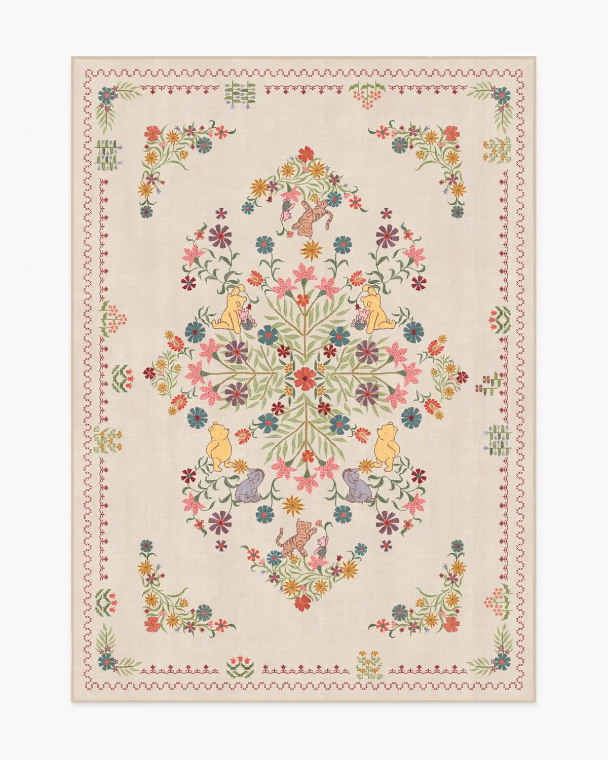 Friendship Garden Cream Multicolor Rug