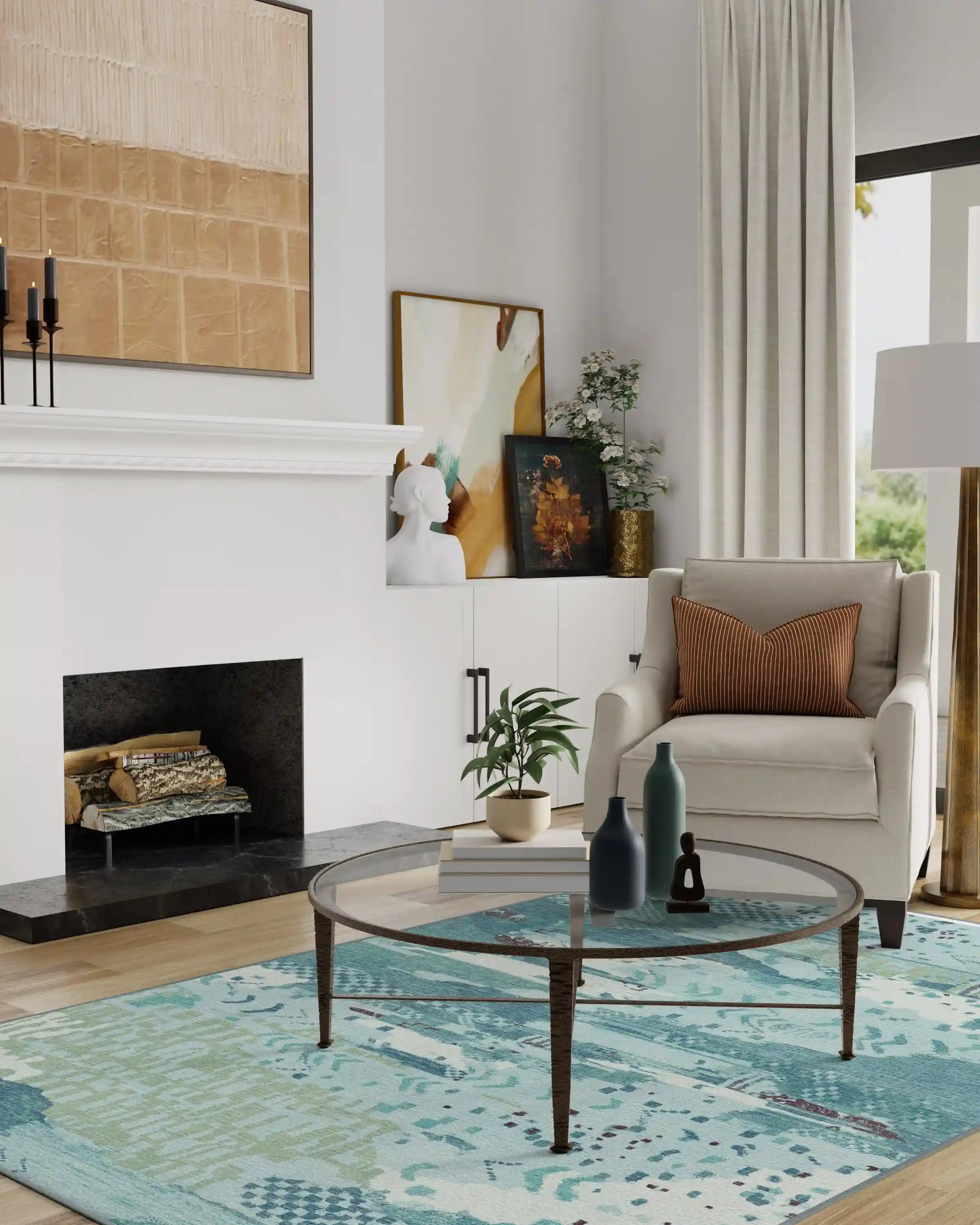 Gaia Blue Rug