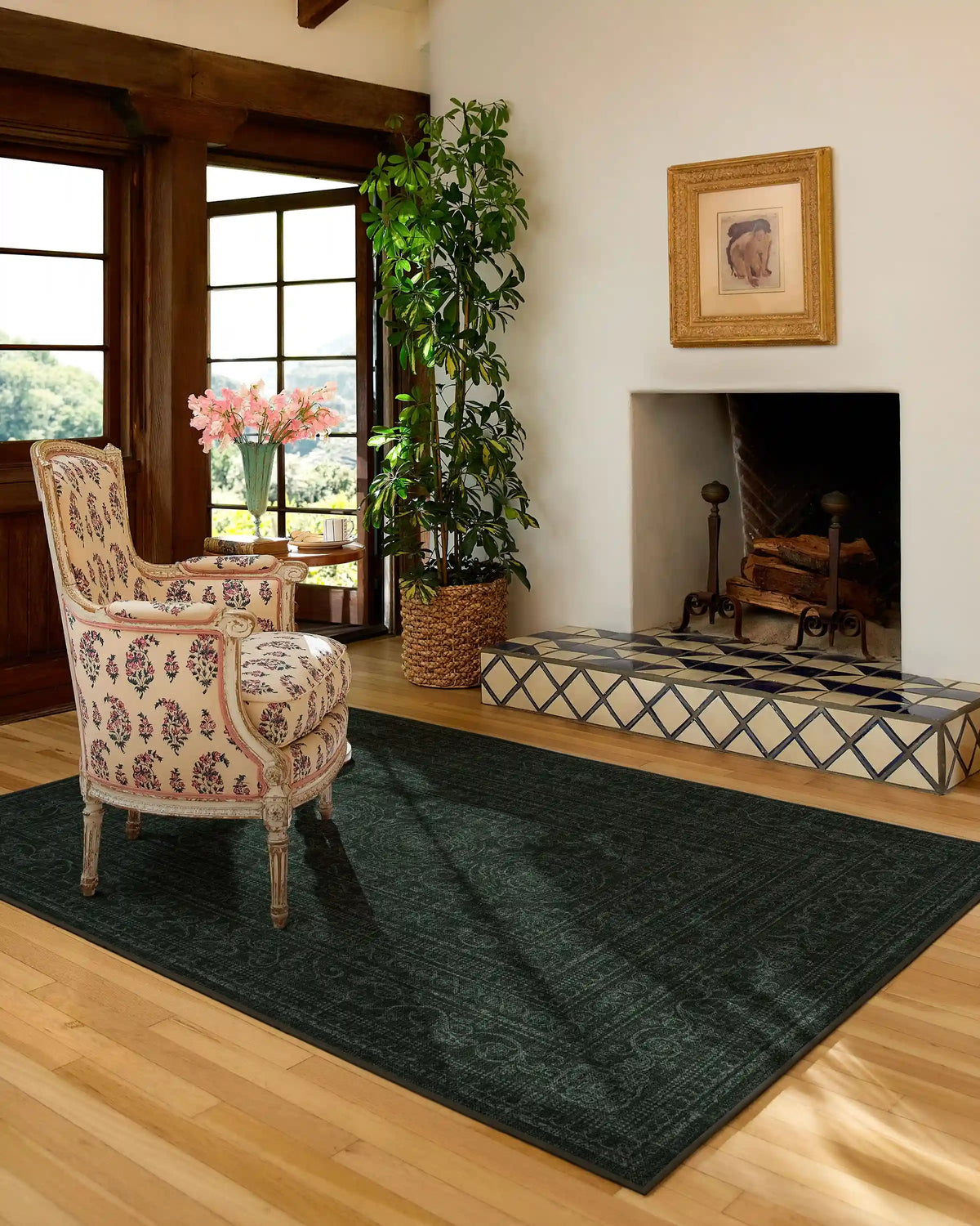 Gisele Forest Green Rug