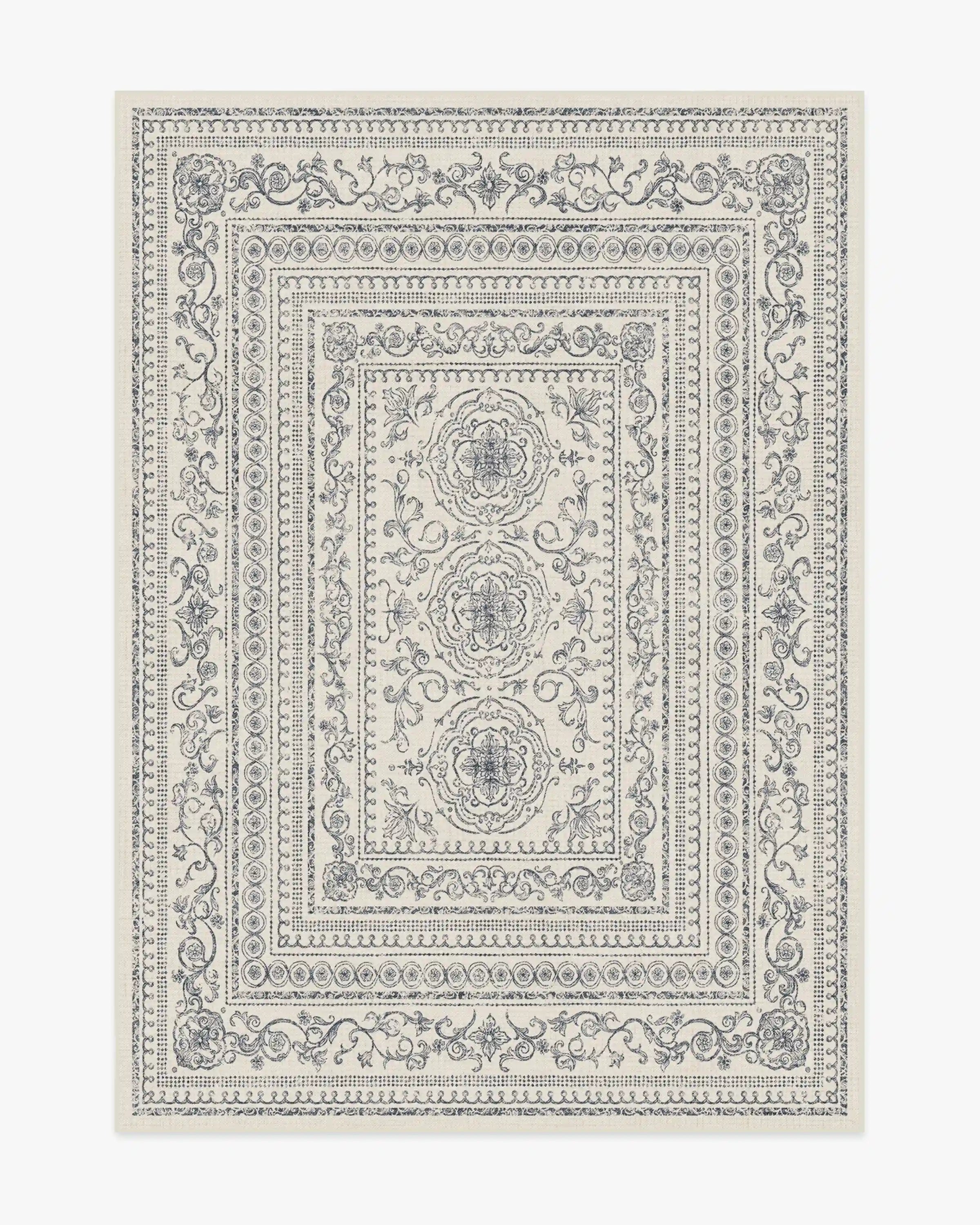 Gisele Ivory & Soft Charcoal Rug