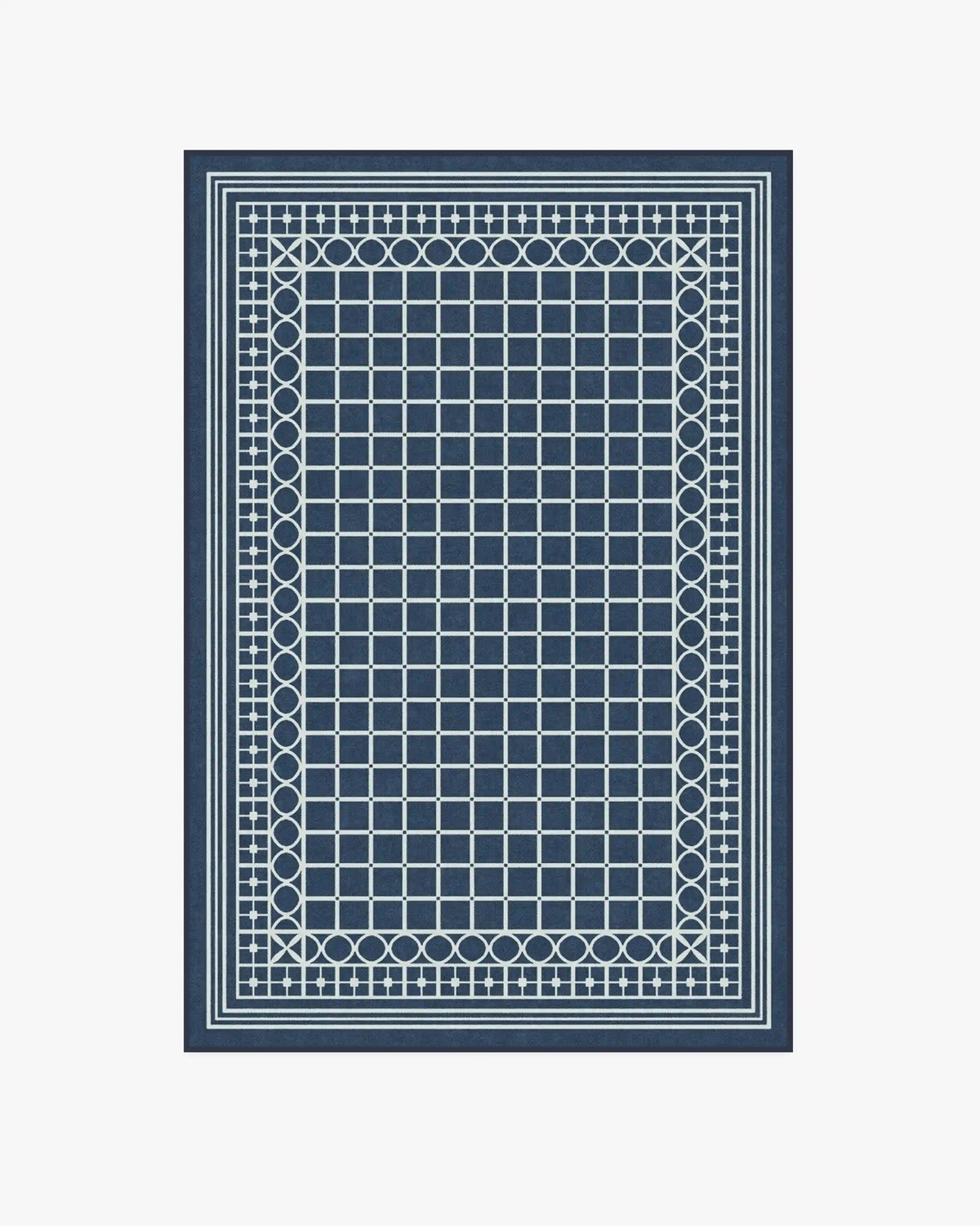 Palm Beach Navy Rug by Gray Malin