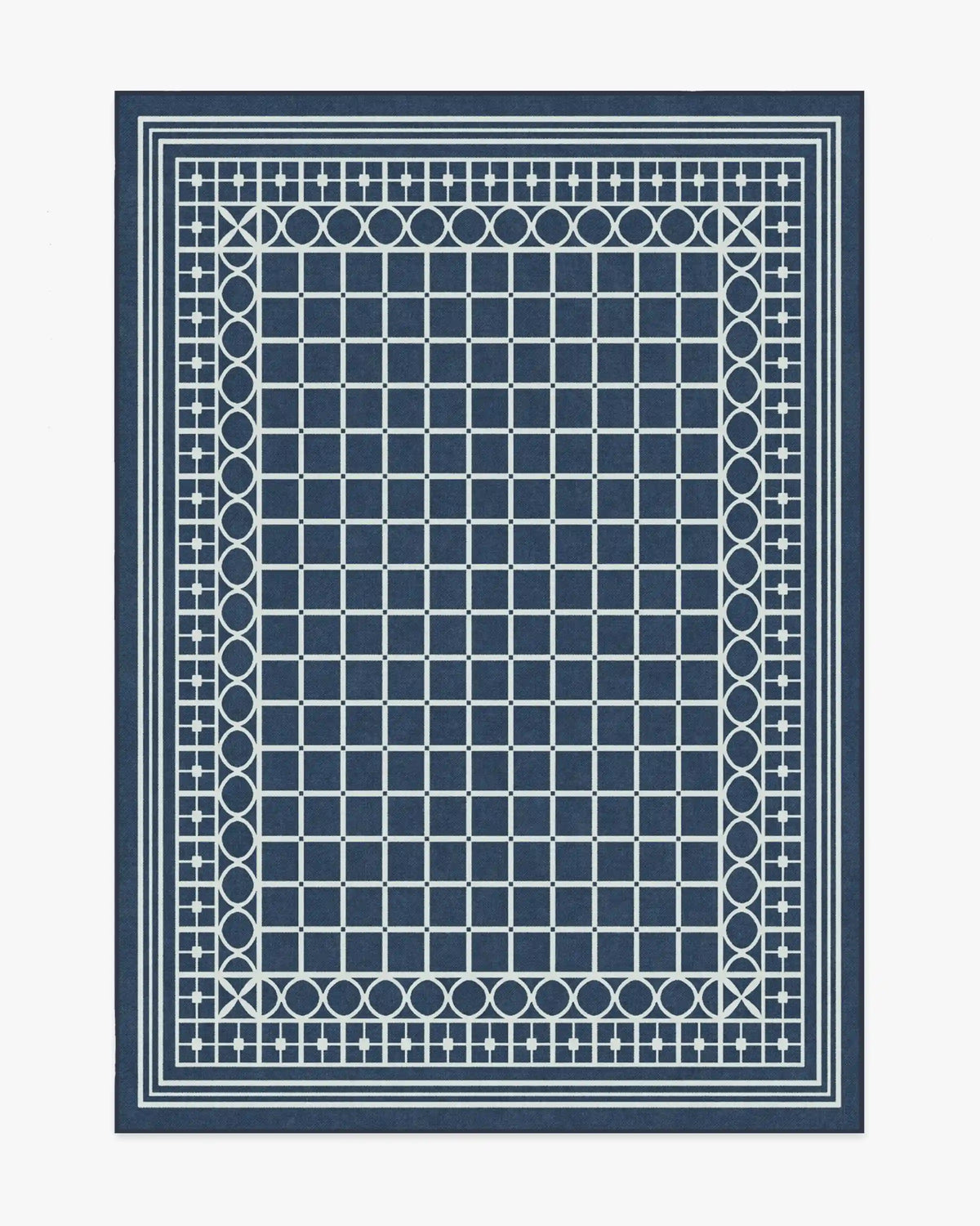Palm Beach Navy Rug by Gray Malin