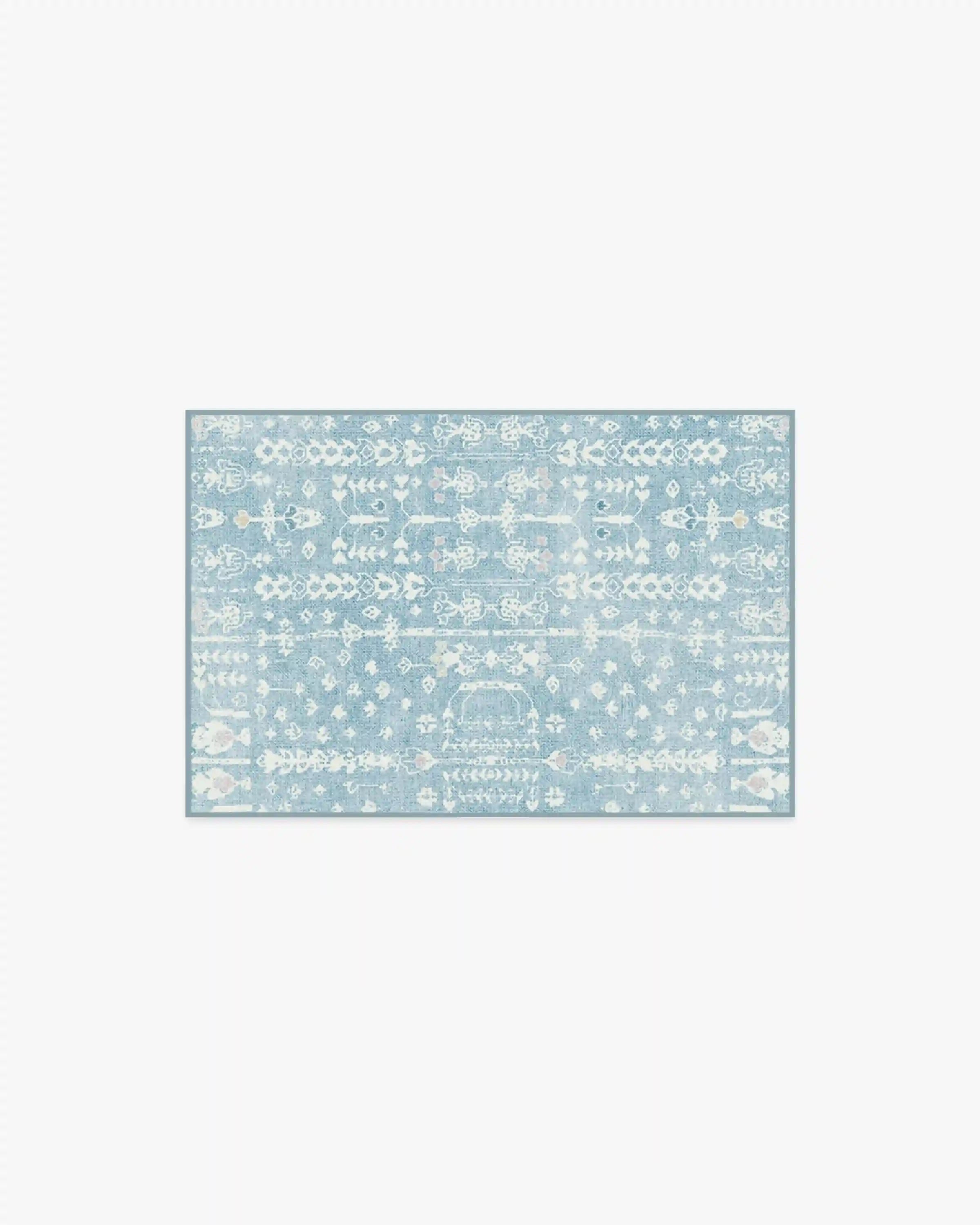 Palmetto Coastal Blue Rug by Gray Malin